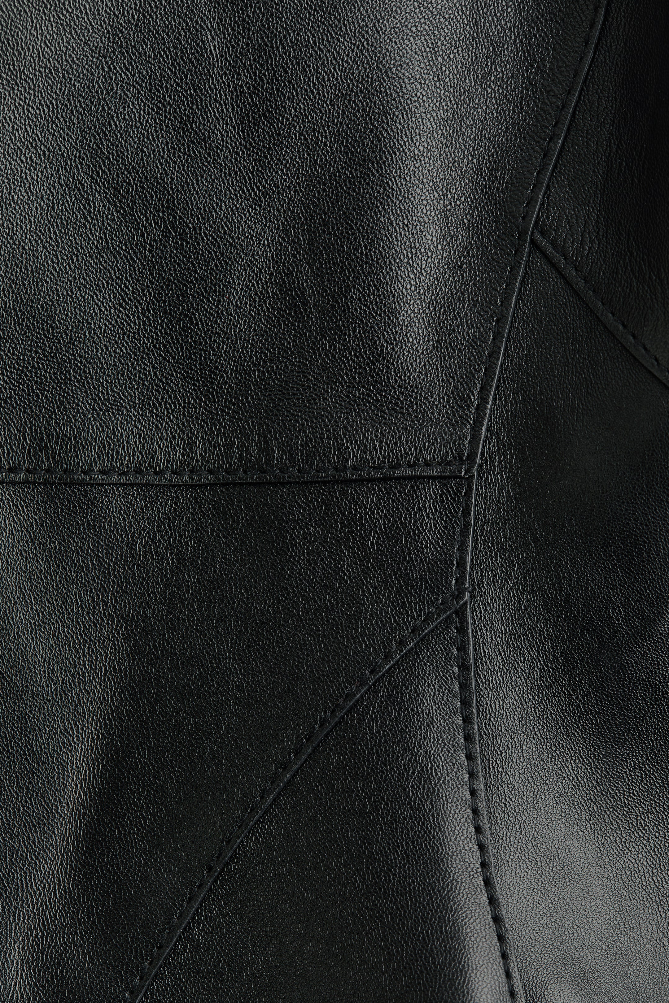 Leather Jacket with Collar