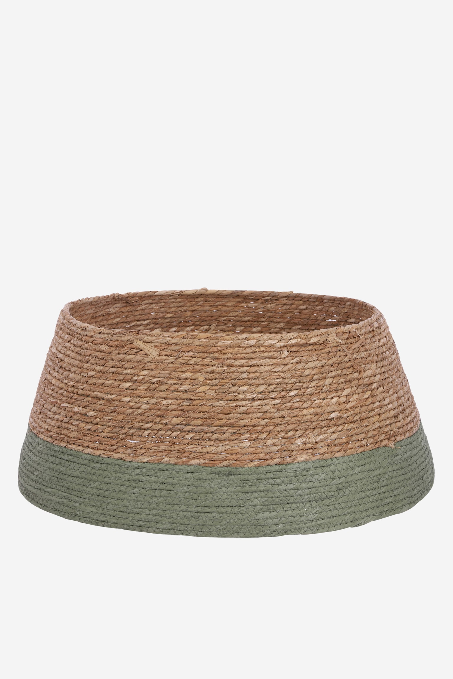 Jupe De Sapin Noël En Jonc De Mer - Vert/Brown/Doré/Noir/Blanc Cassé/Argent