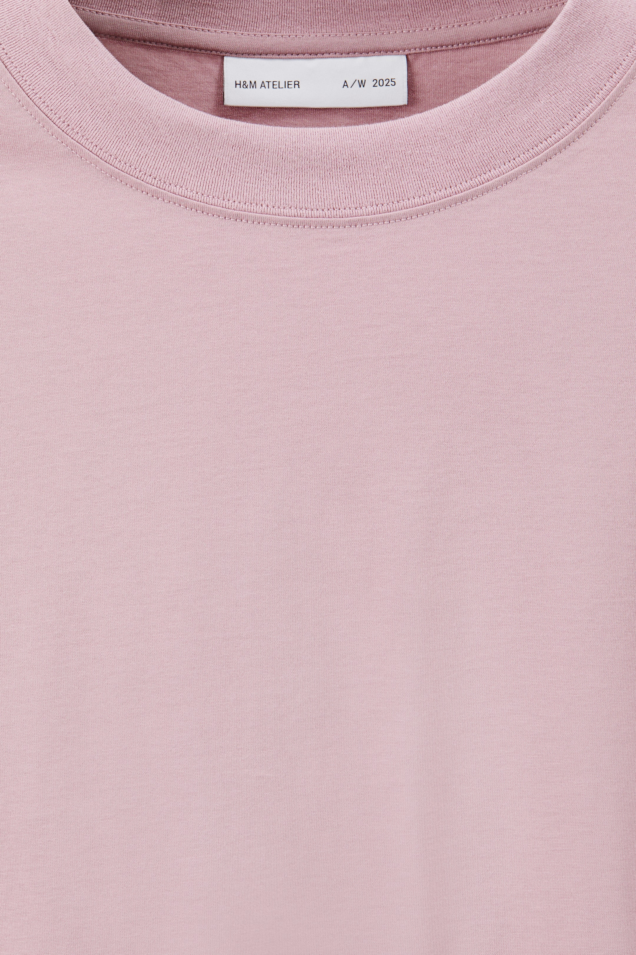 Agrandir l'image: T-shirt à effet superposé en coton pima - Rose ancien - HOMME | H&M CH 8