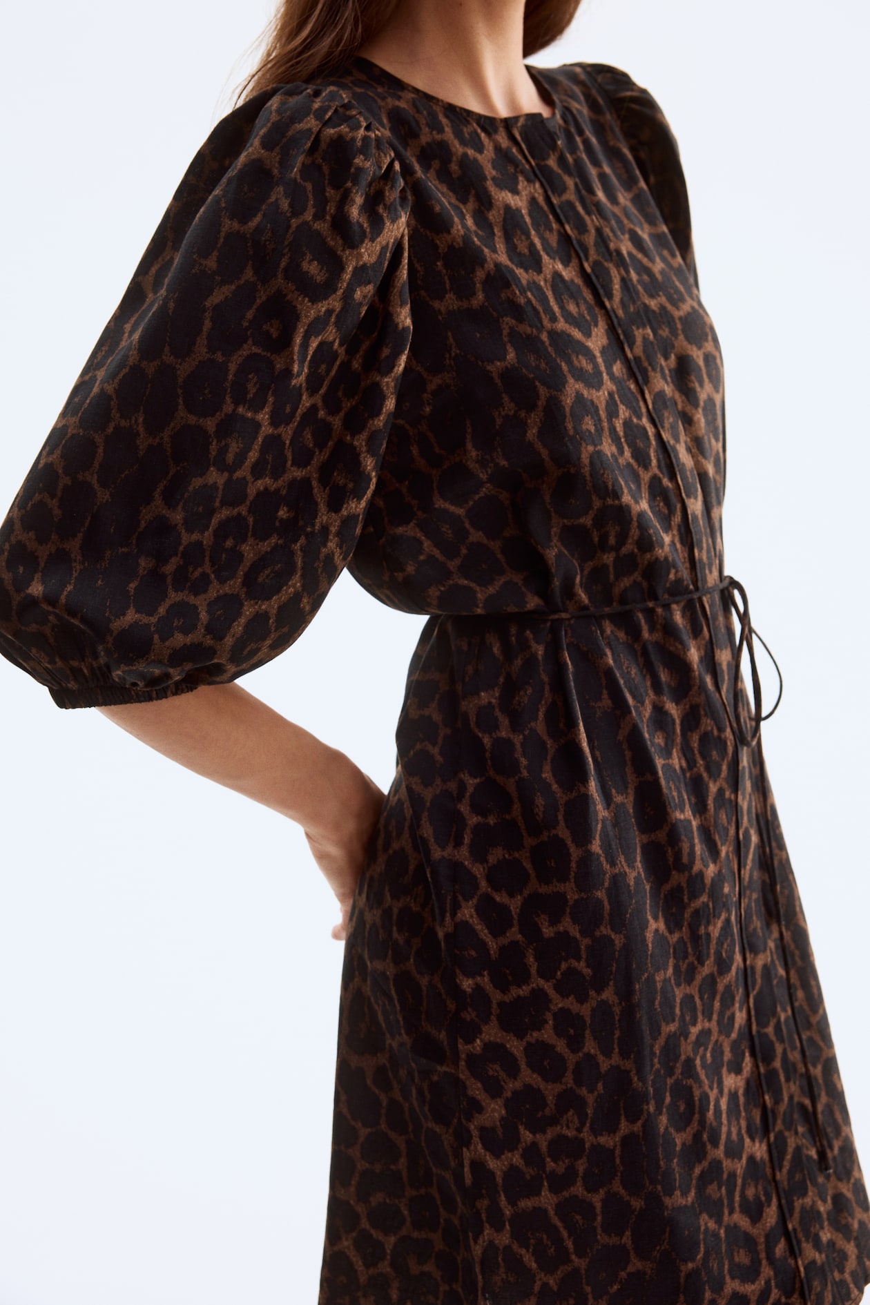 Linen-Blend Dress - image 3