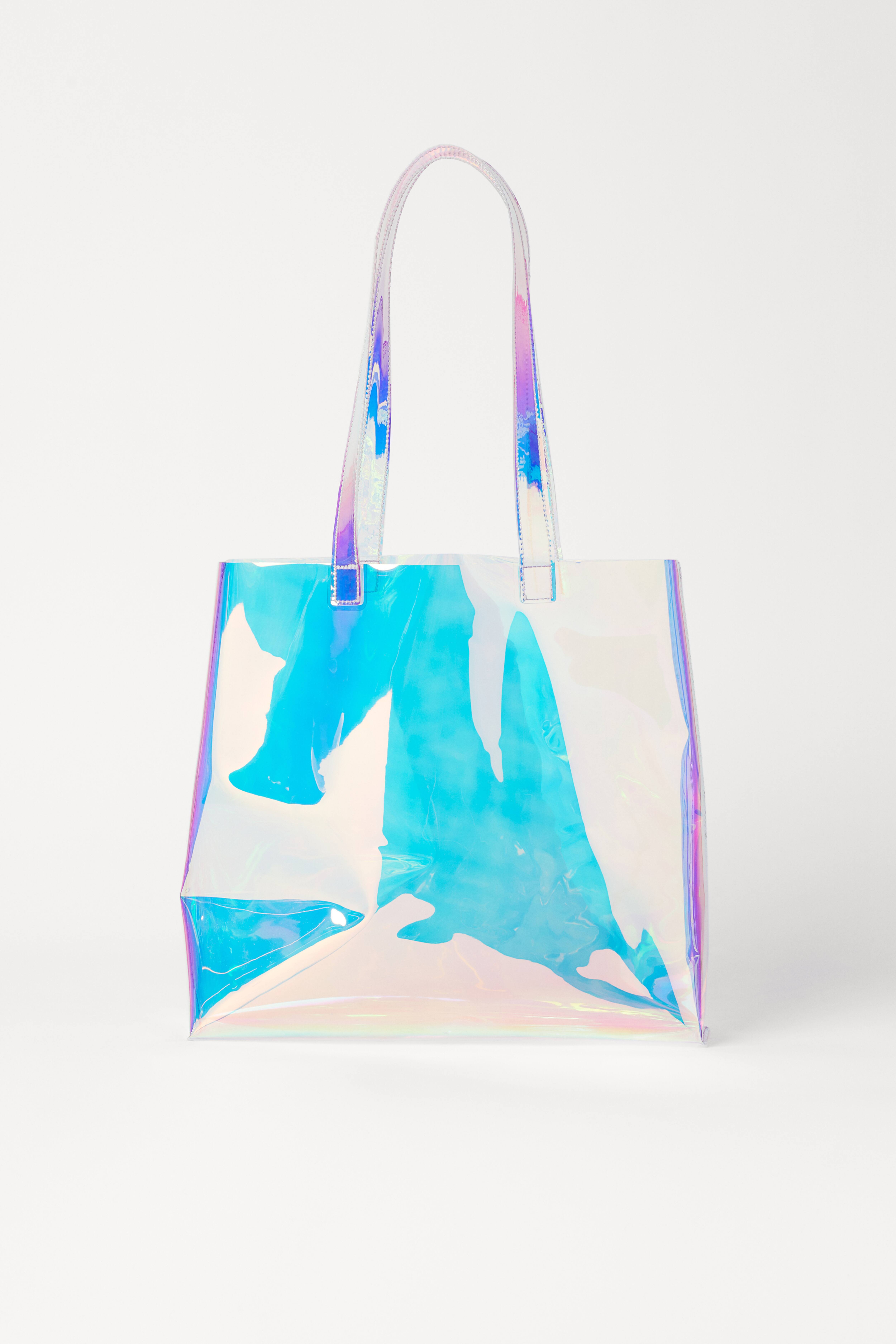 Bolso shops transparente playa