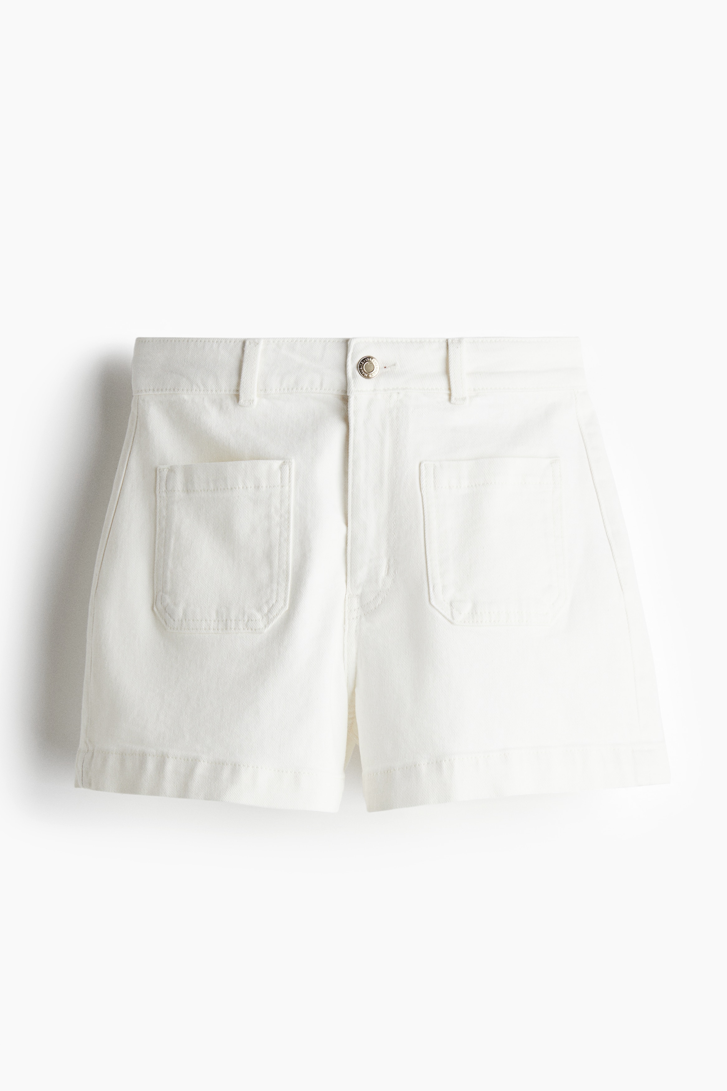Denim Shorts - White/Denim blue/Light denim blue/Denim blue
