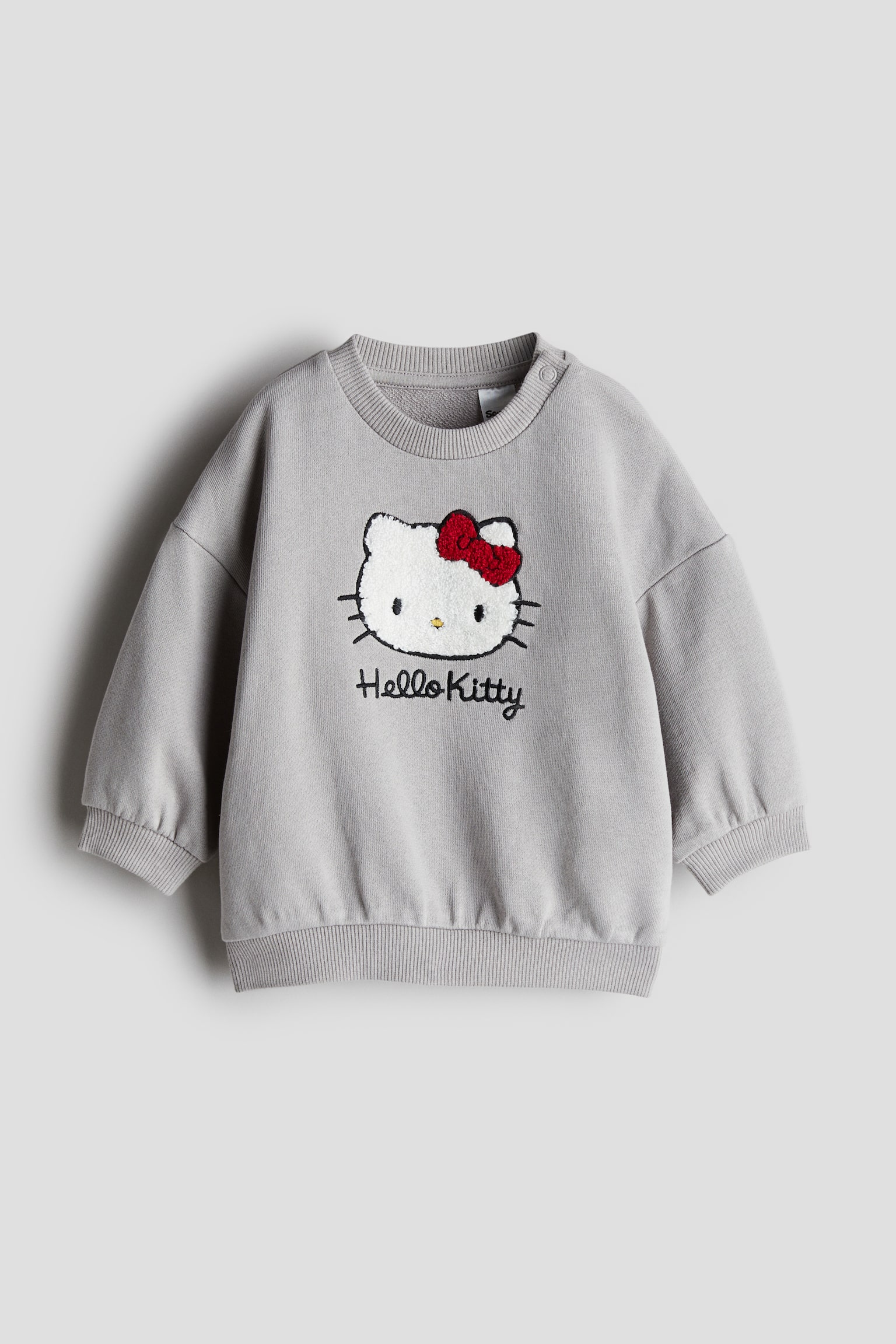 Motif-detail sweatshirt - Light grey/Hello Kitty/Dark grey/Snoopy/Beige/Winnie the Pooh/Light pink/Miffy - 1