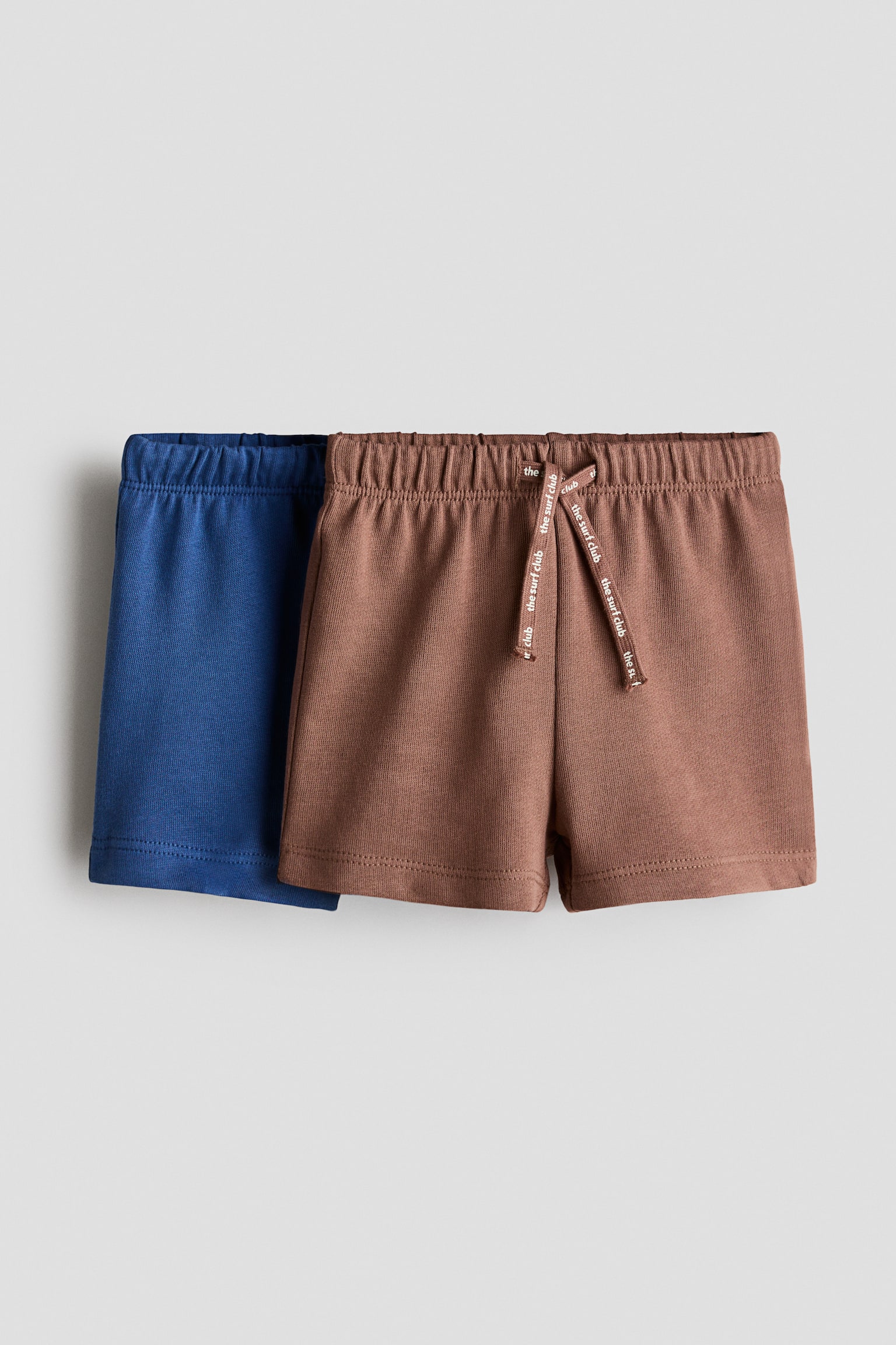 Set van 2 sweatshorts - Bruin/felblauw/Marineblauw/zeeleven/Marineblauw/dessin/Blauw/ankers/Lichtgroen/palmbomen