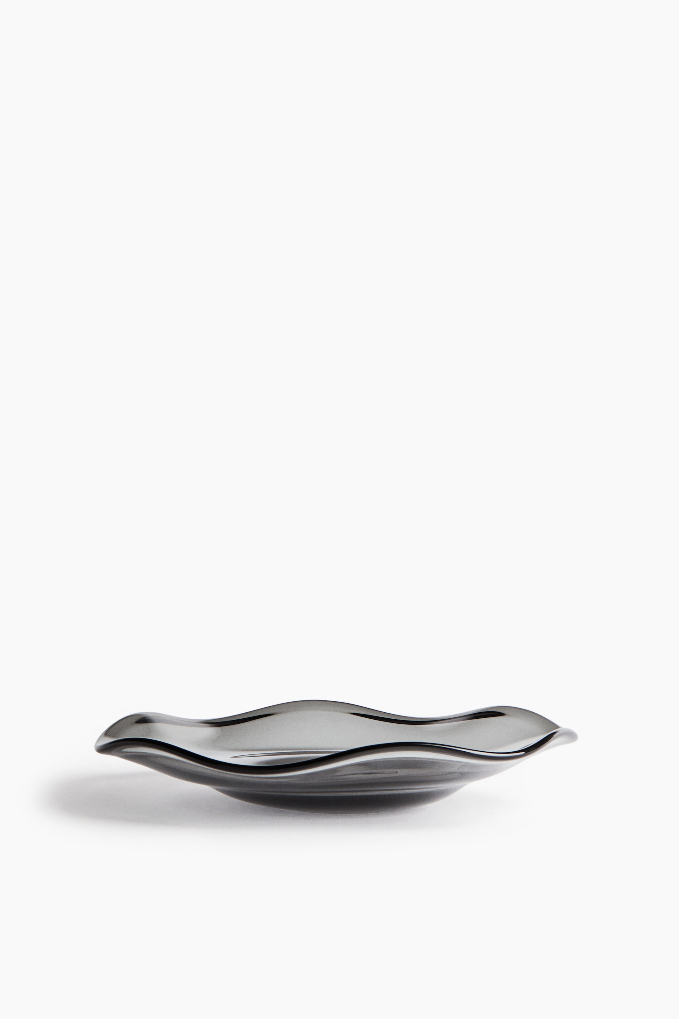 Irregular-Shaped Glass Appetizer Plate