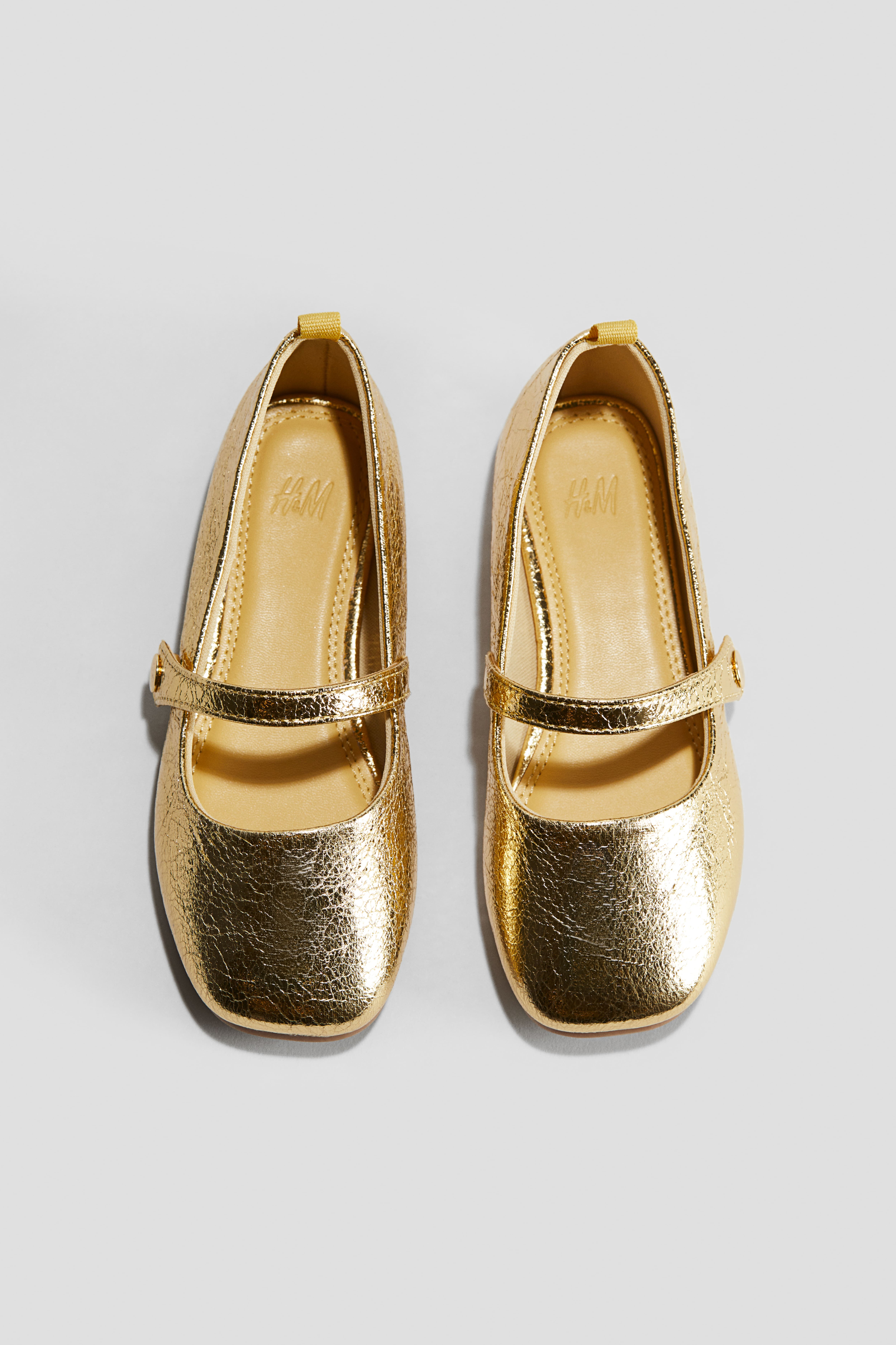 Girls gold ballet flats online