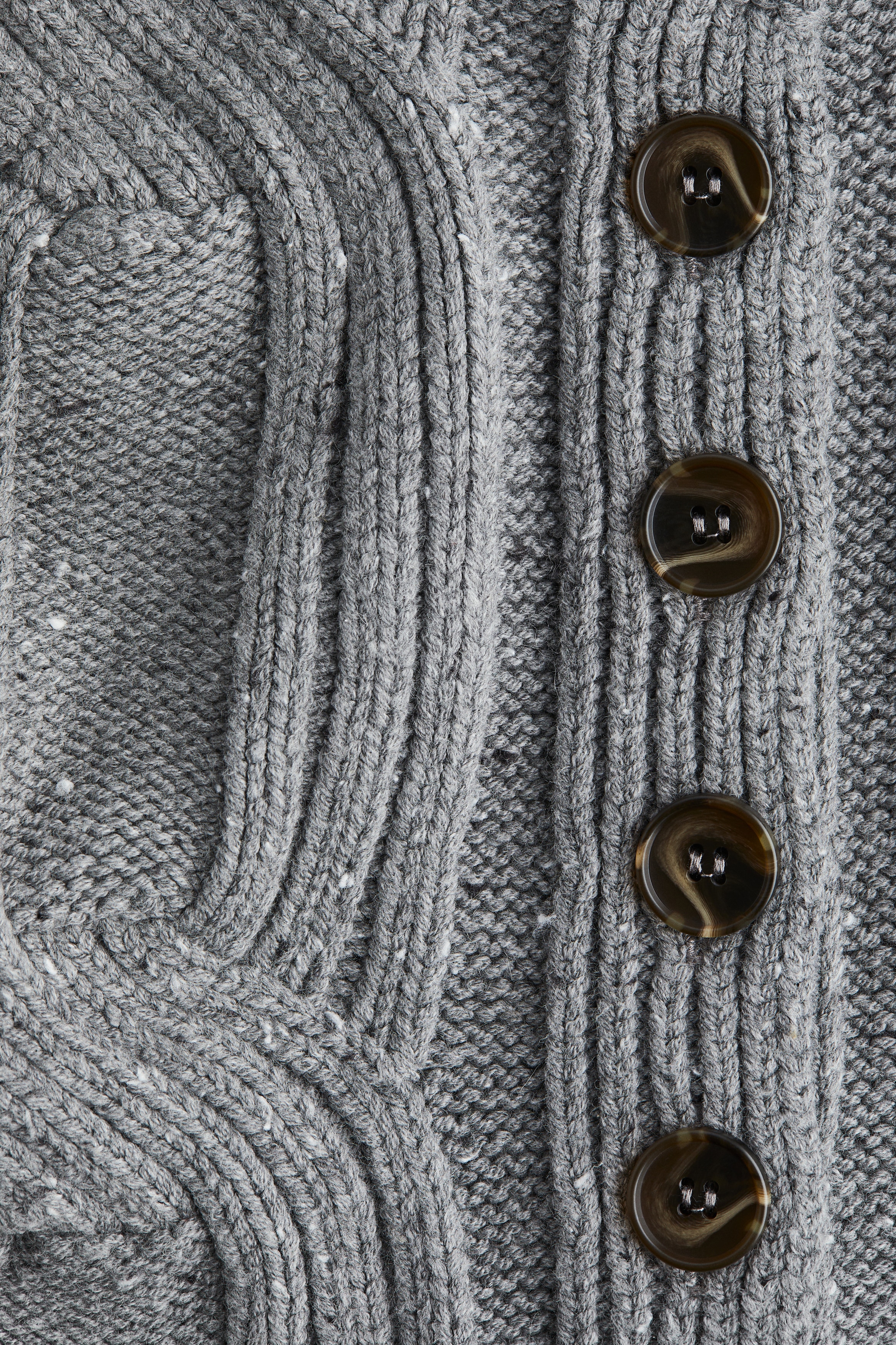 Cable-knit waistcoat