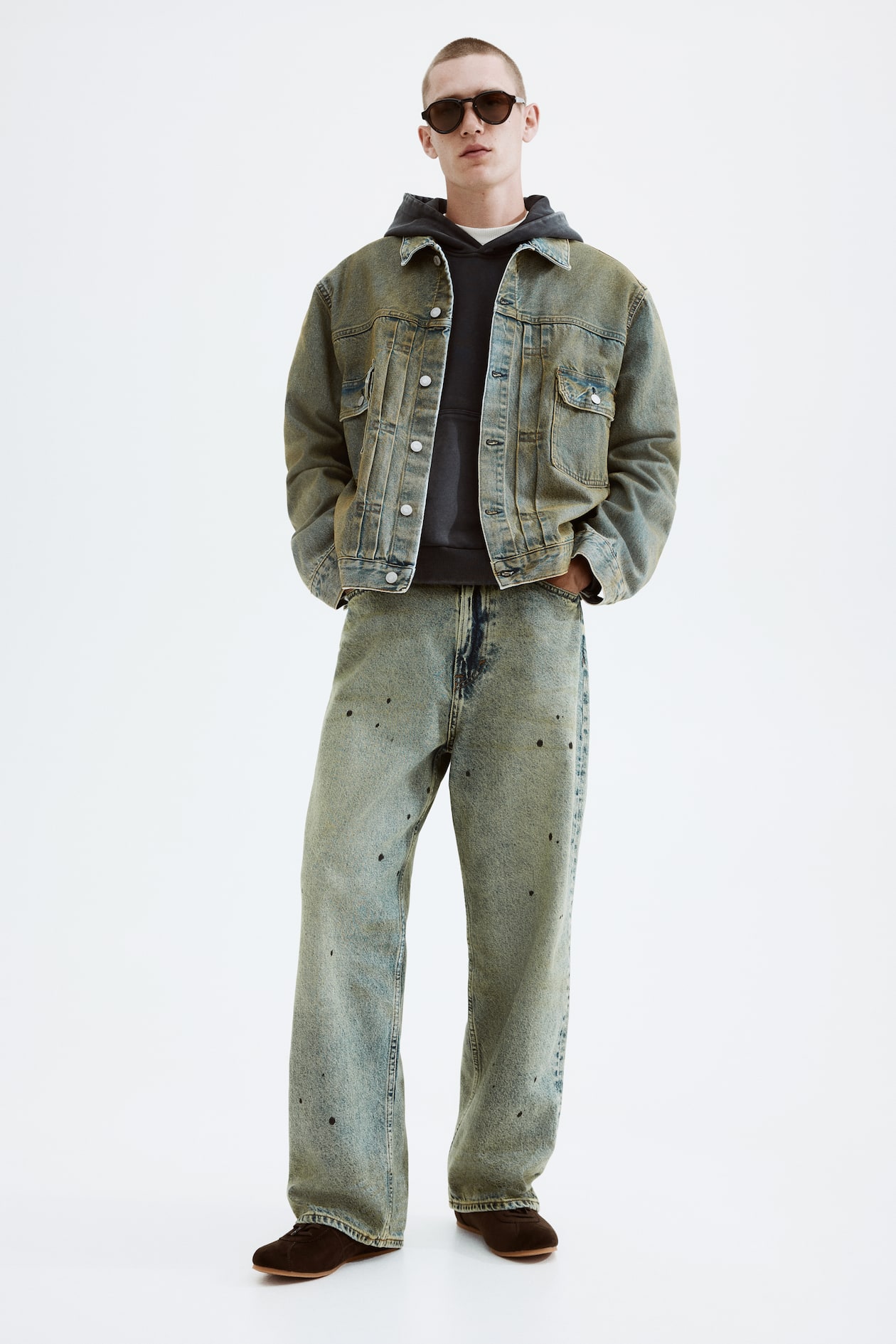 ルーズフィット デニムジャケット - デニムブルー - Men | H&M JP
