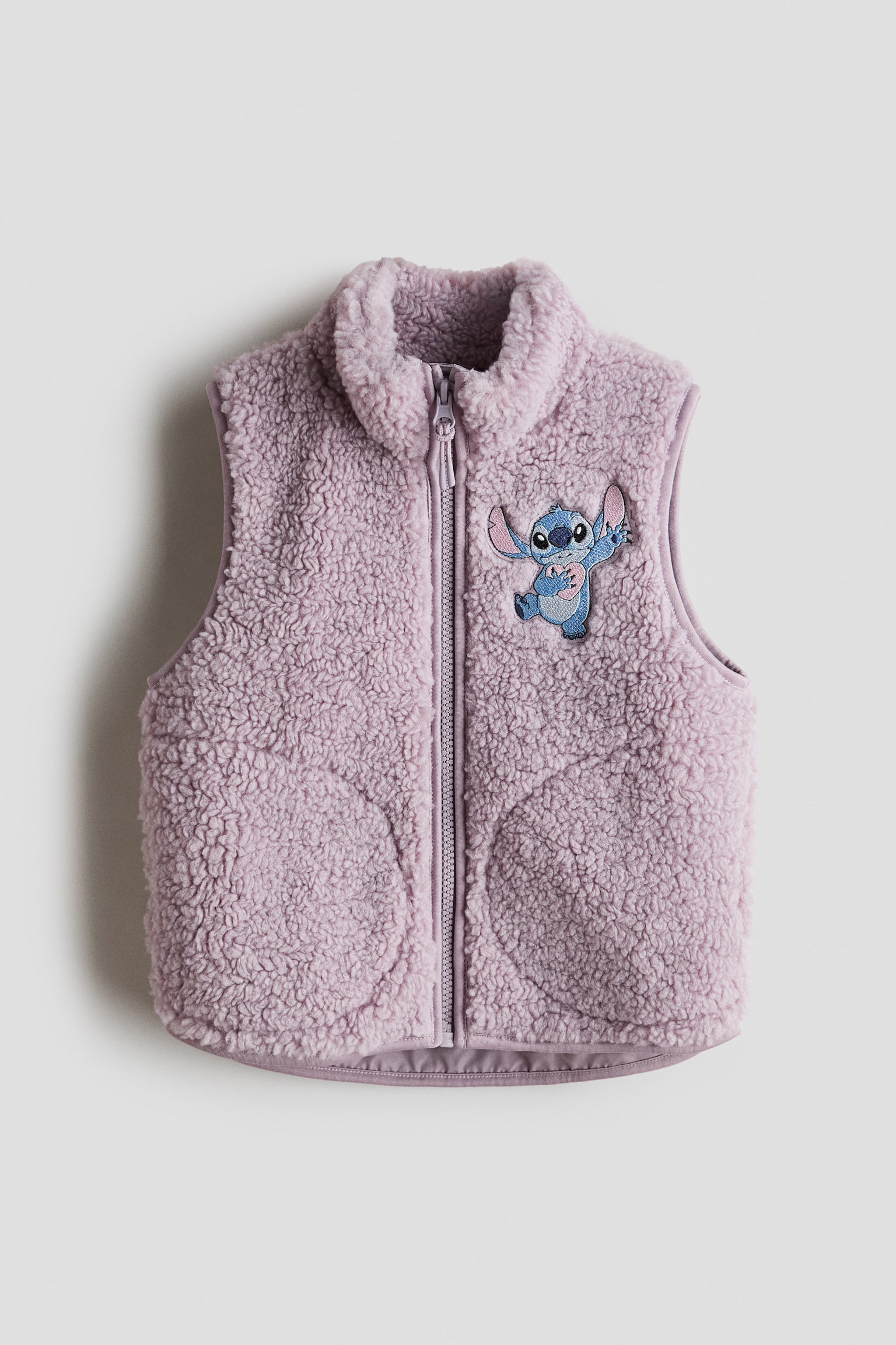 Pileväst med motiv - Ljuslila/Lilo & Stitch/Naturvit/Hello Kitty/Ljusbeige/Mimmi Pigg