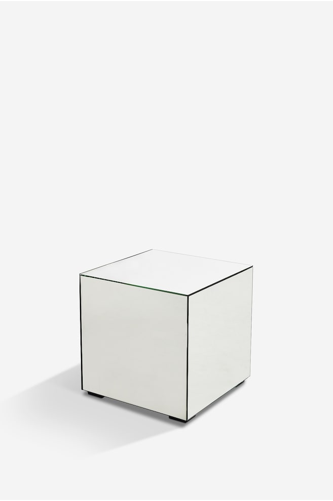 Cube Table D'appoint Ponti - Verre Miroir - 1