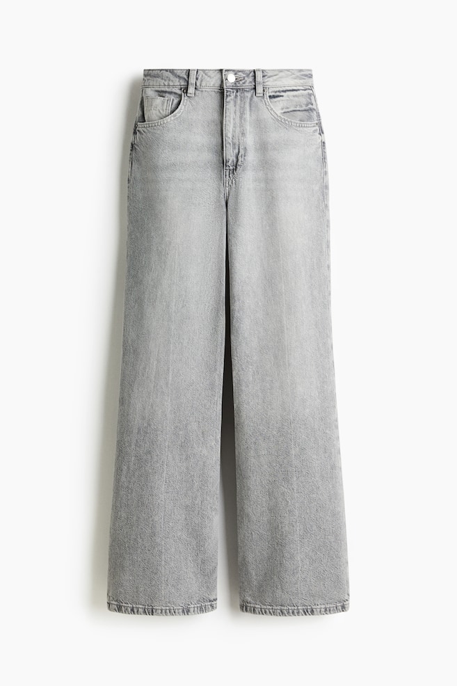 Wide Ultra High Jeans - Gray/Light denim blue/Denim blue/White - 1