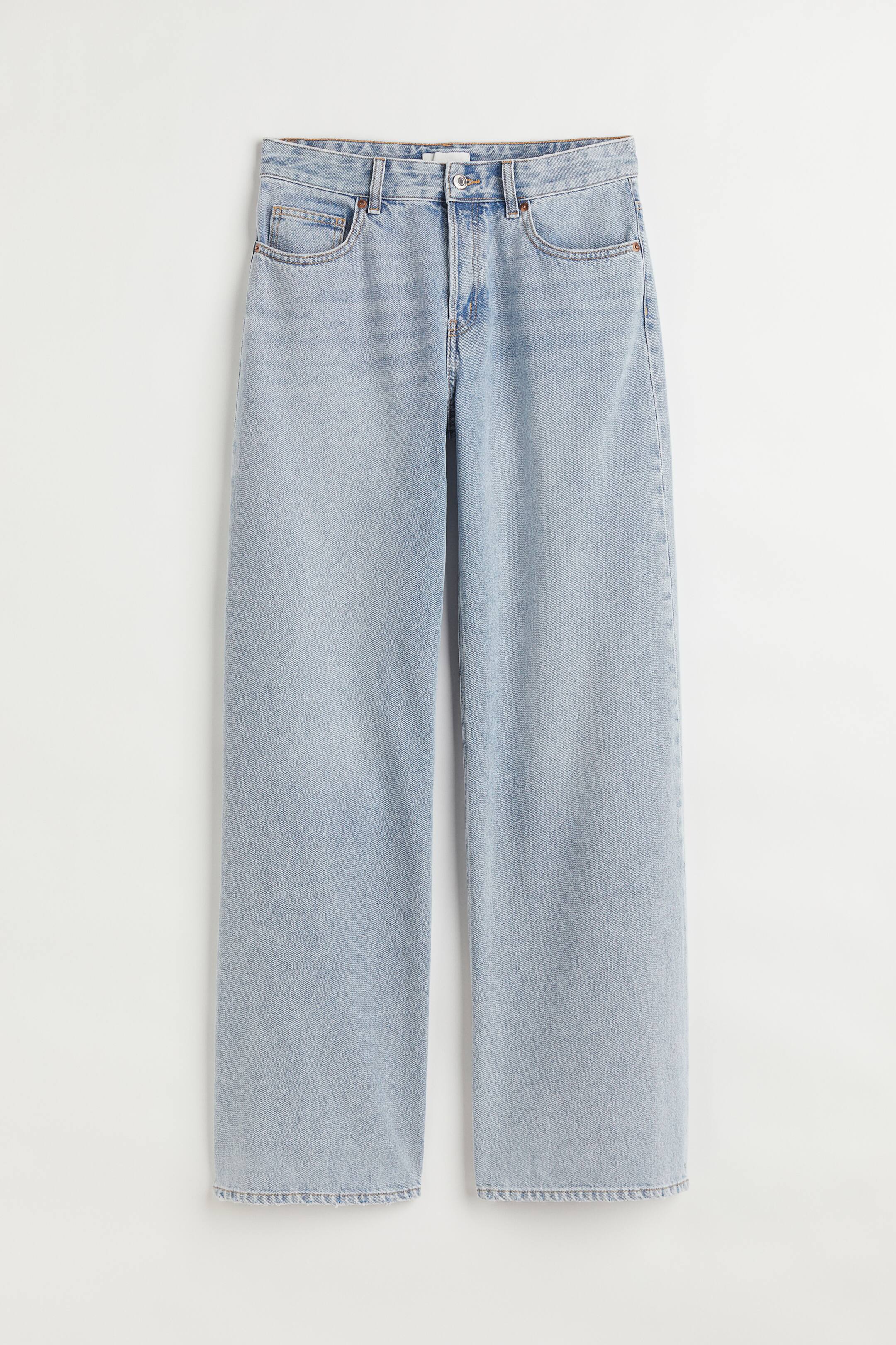 Xem ảnh lớn hơn: Wide Low Jeans - Màu xanh denim nhạt - Ladies | H&M VN 1