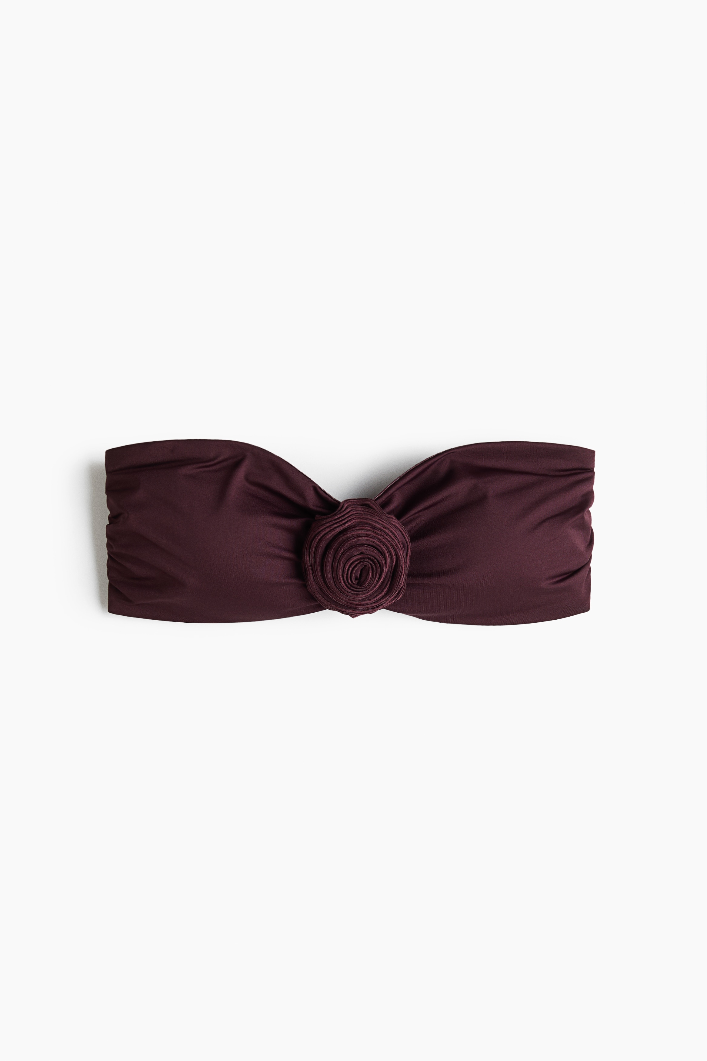 Haut de maillot bandeau paddé - Bordeaux