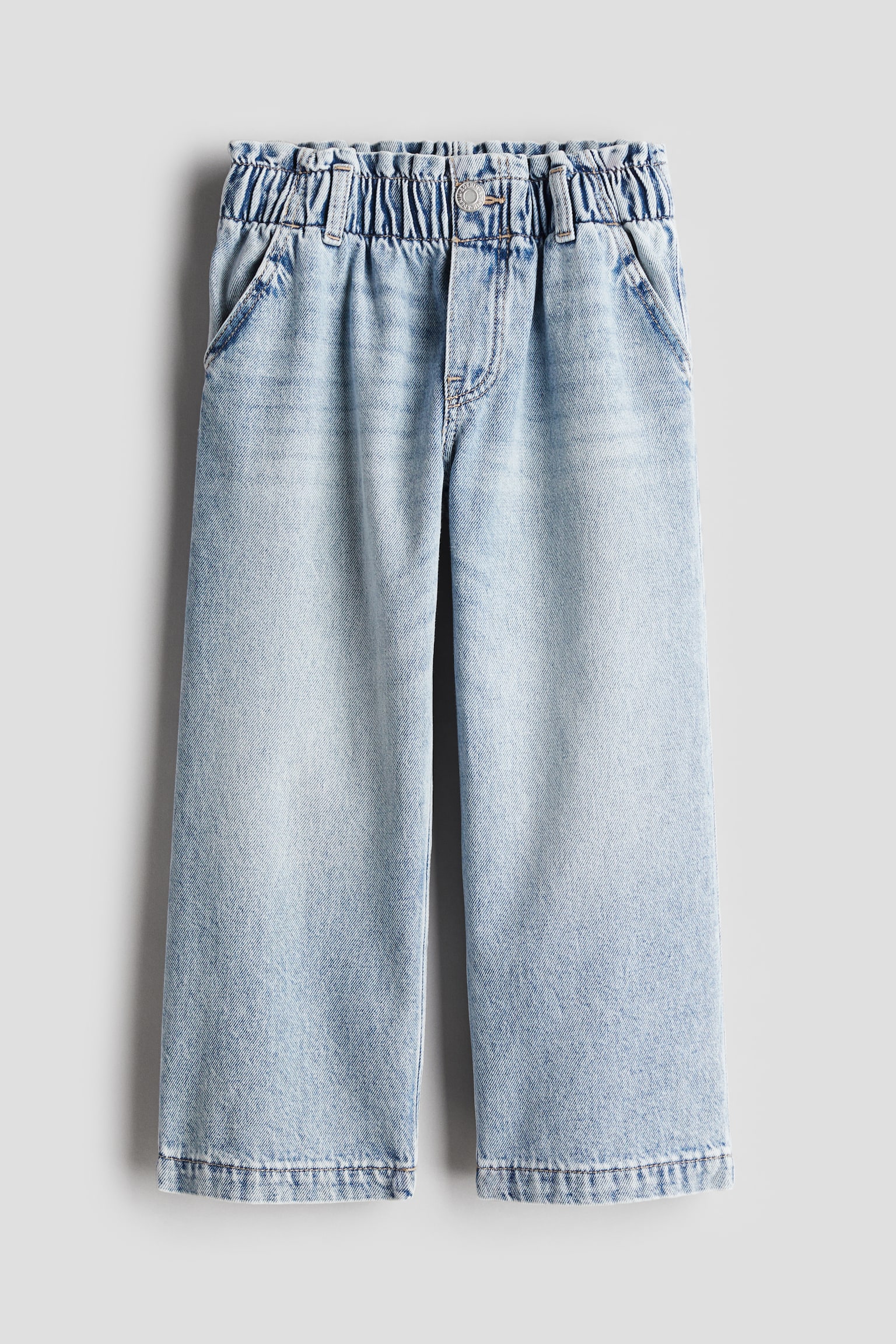 Wide Leg paper bag jeans - Light denim blue/Denim blue/Light denim blue/Beige/Washed-out black/Denim grey - 1