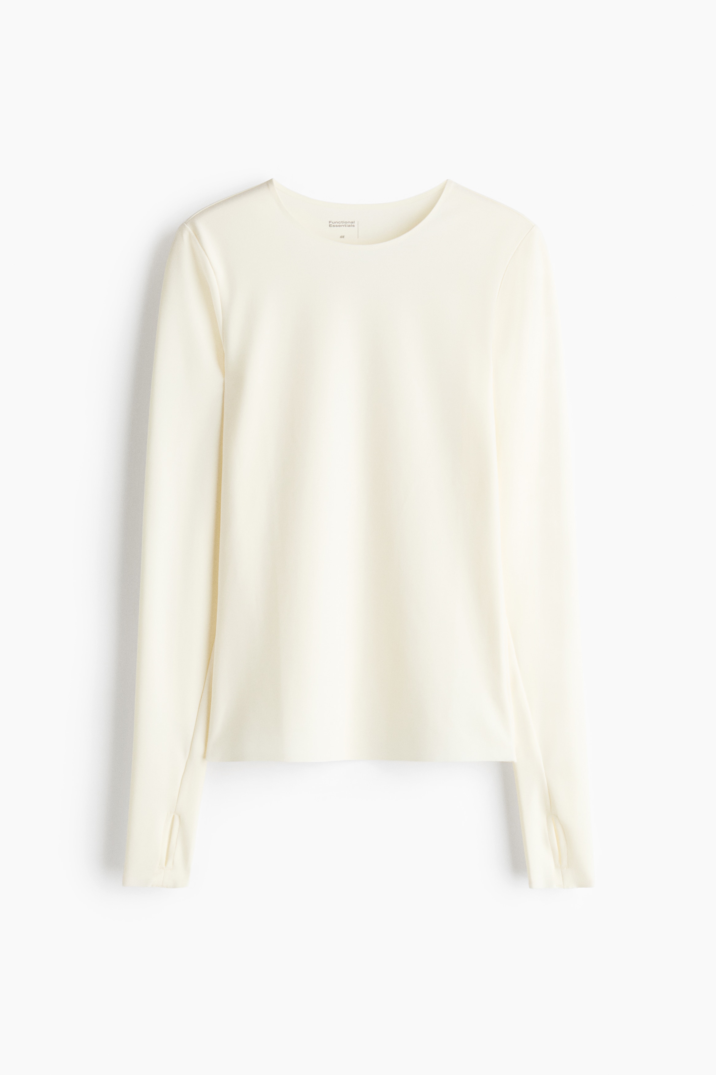 Soft Sculpting Long-sleeved top - Avorio/Nero/Rosa polvere scuro