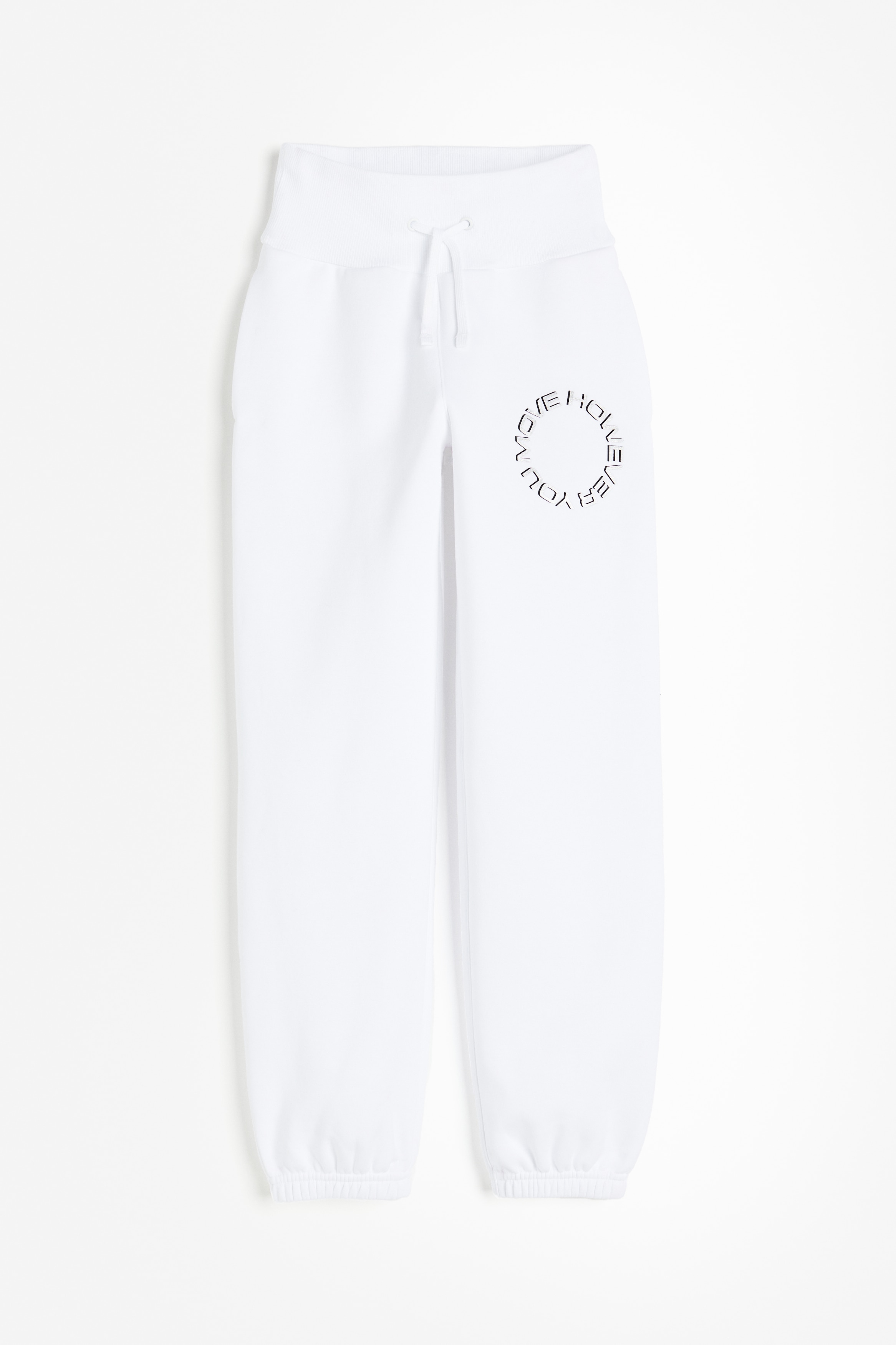 H&M Move - Girls - White/However you move High-waisted joggers - Size: 3-4Y
