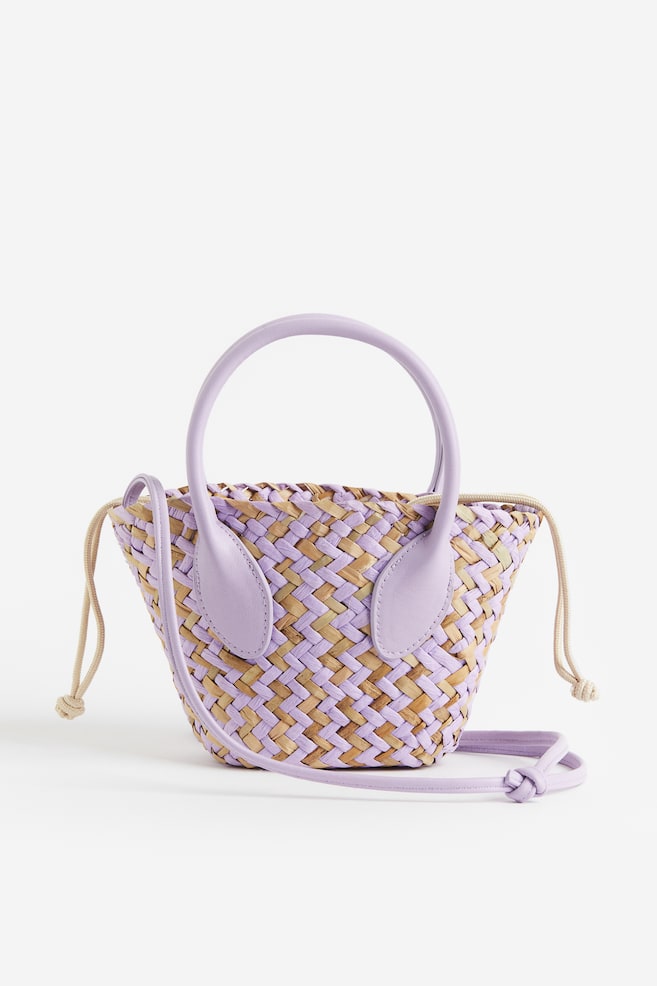 Drawstring-detail shoulder bag - Purple/Beige/Beige/Bright pink/Beige/Beige/White - 2