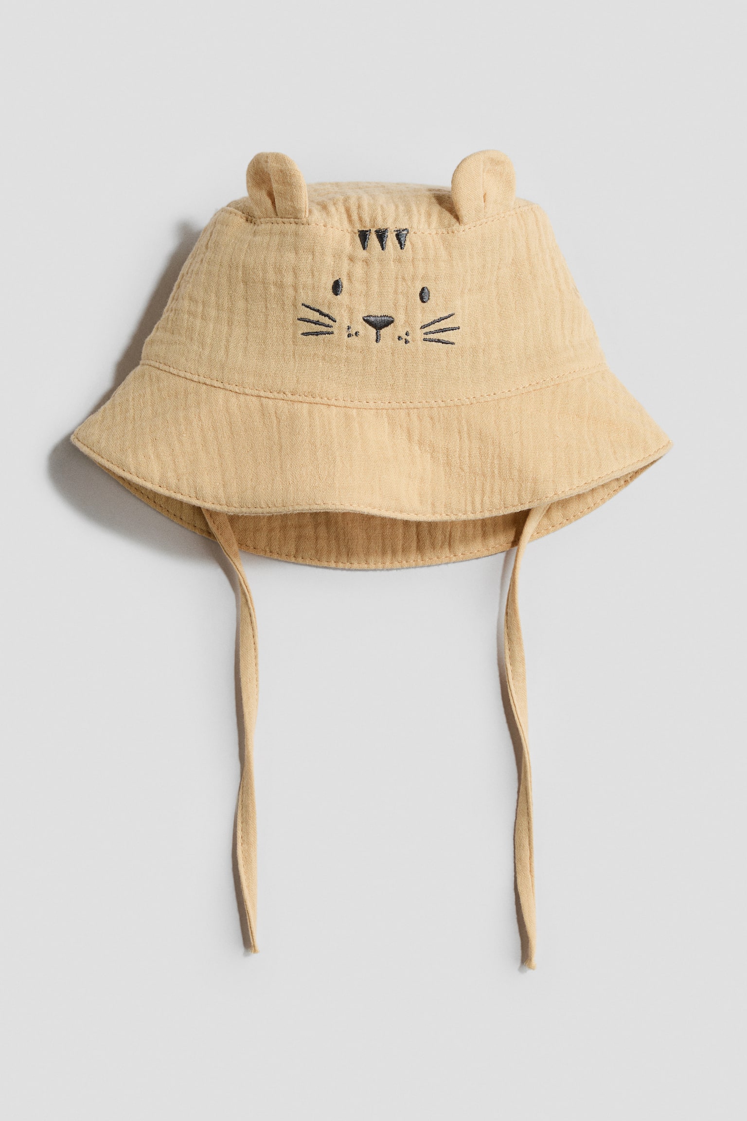 Embroidery-detail sun hat - 1