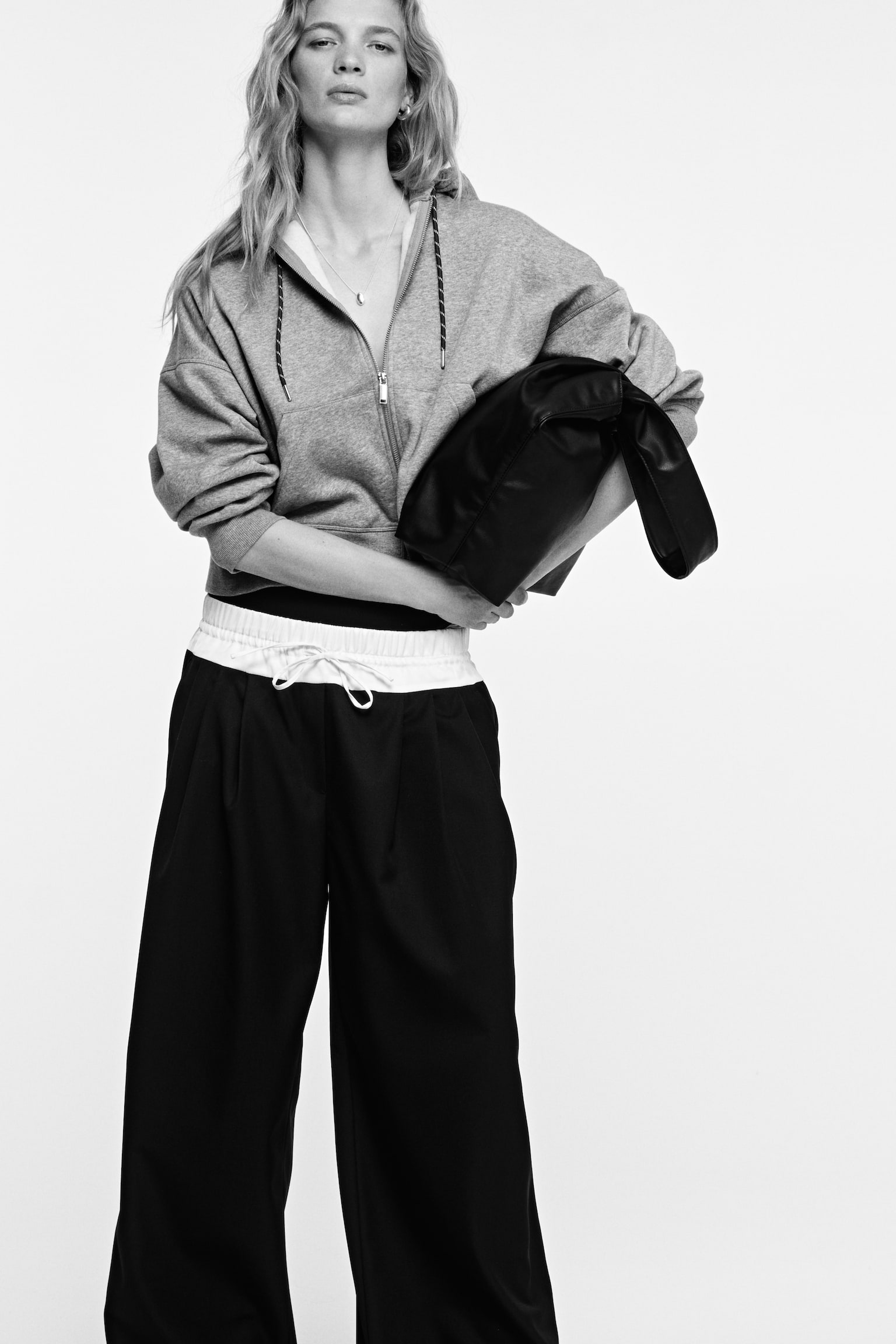 Zip-through hoodie - Grey marl - 5