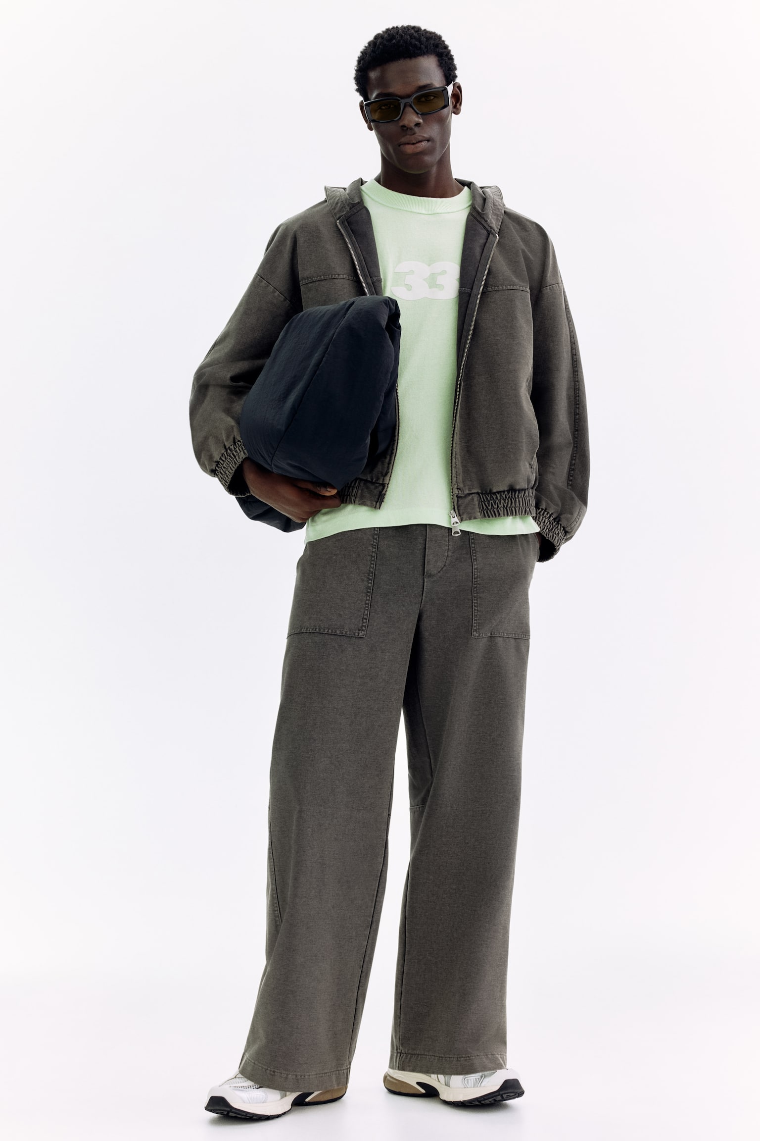Hooded jacket - Dark grey/Light grey - 7