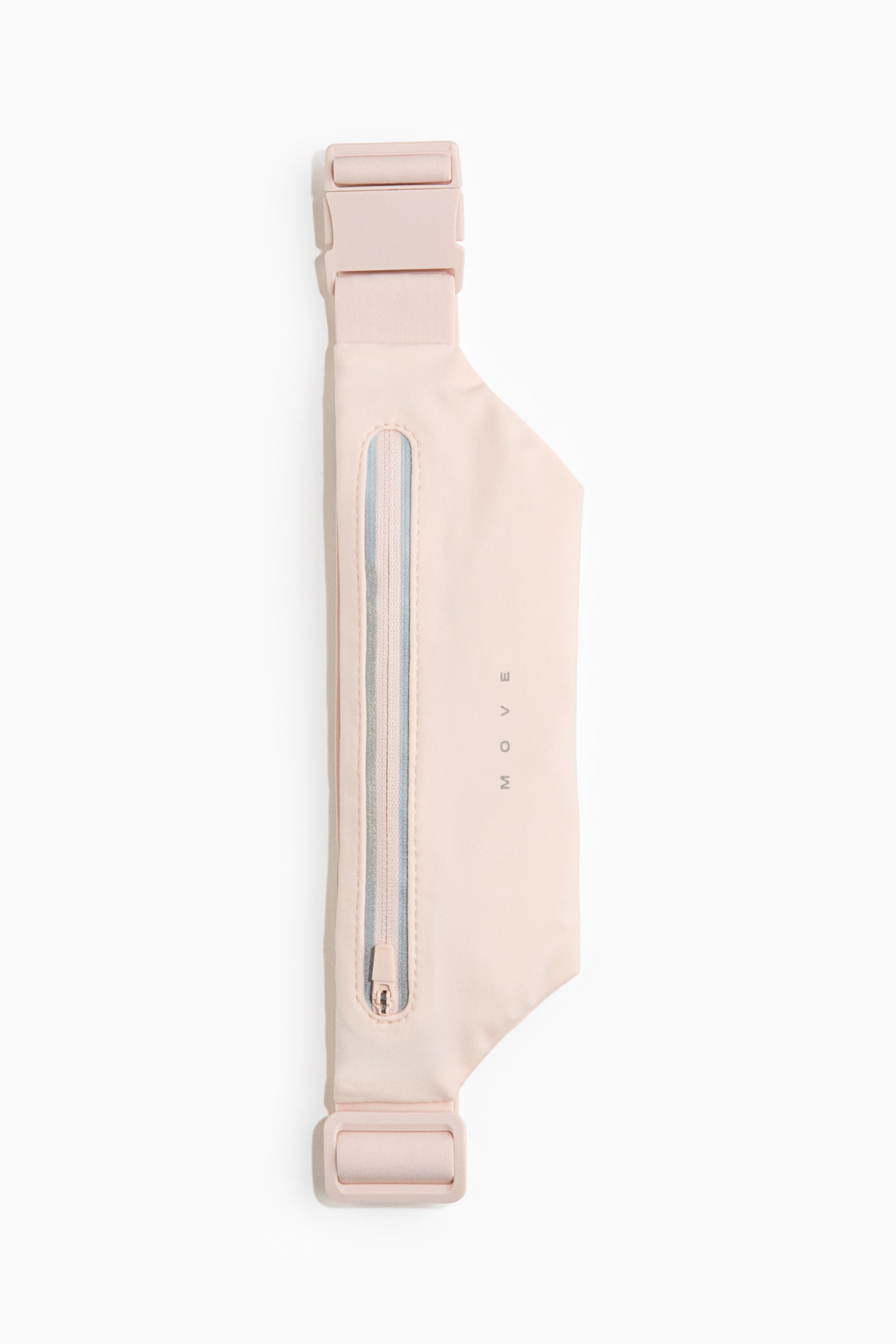 Світловідбивна поясна сумка для бігу - Пудрово-рожевий/Чорний - 1