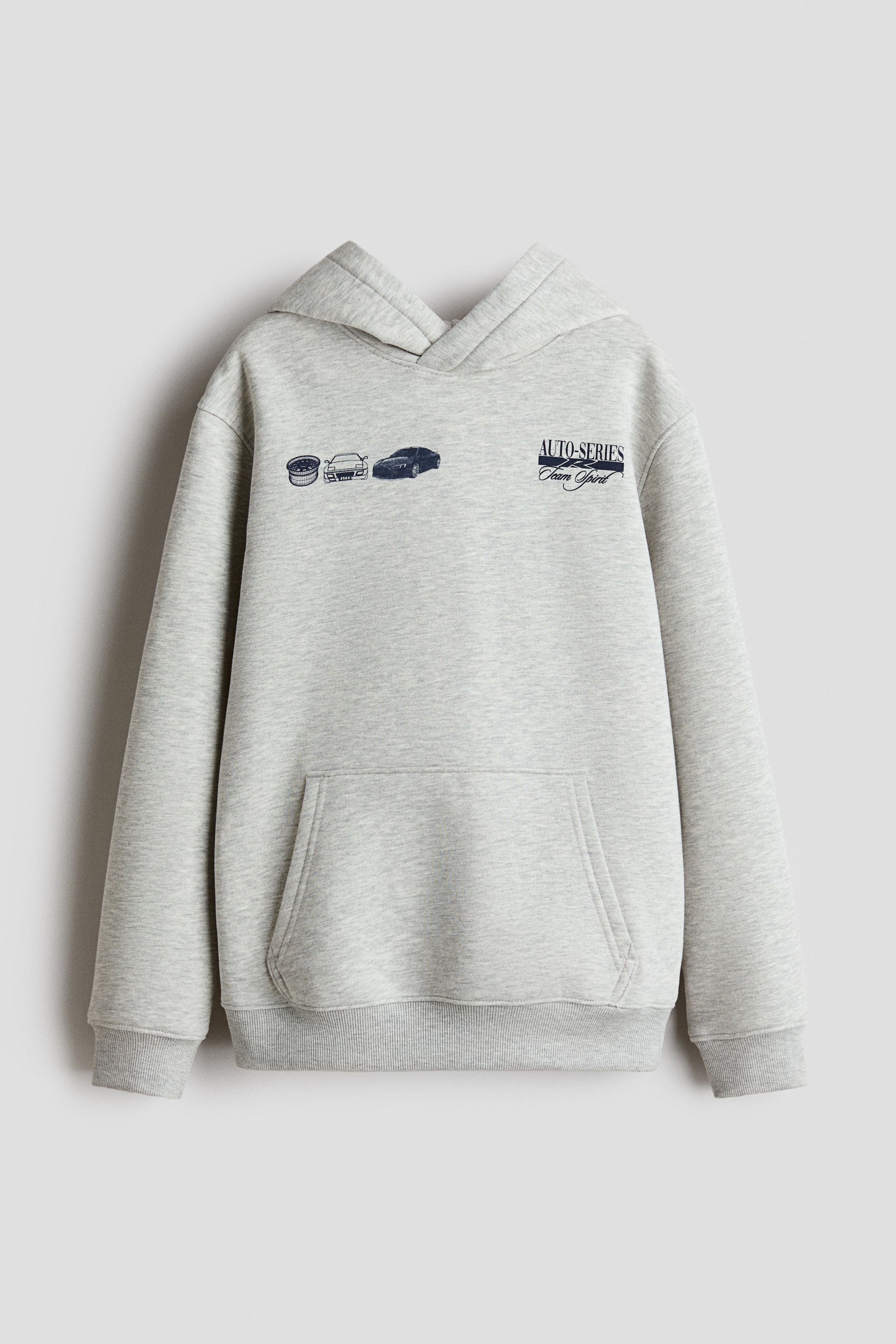 Zobraziť väčší obrázok: Mikina s kapucňou - Svetlosivá/Auto-series - DETI | H&M SK 1