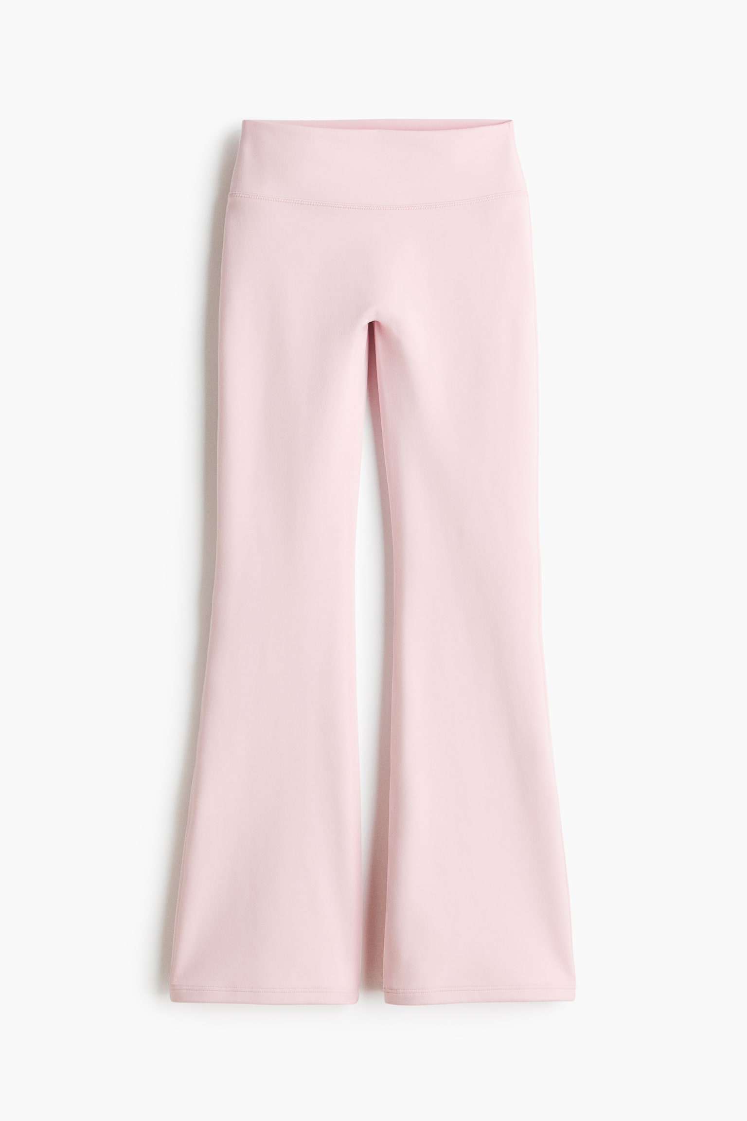 Flared Yoga leggings with SoftMove™ - Light pink/Black/Dark brown - 1