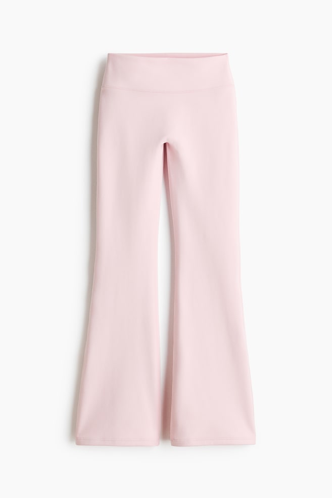 Flared Yoga leggings with SoftMove™ - Light pink/Black/Dark brown/Navy blue - 1