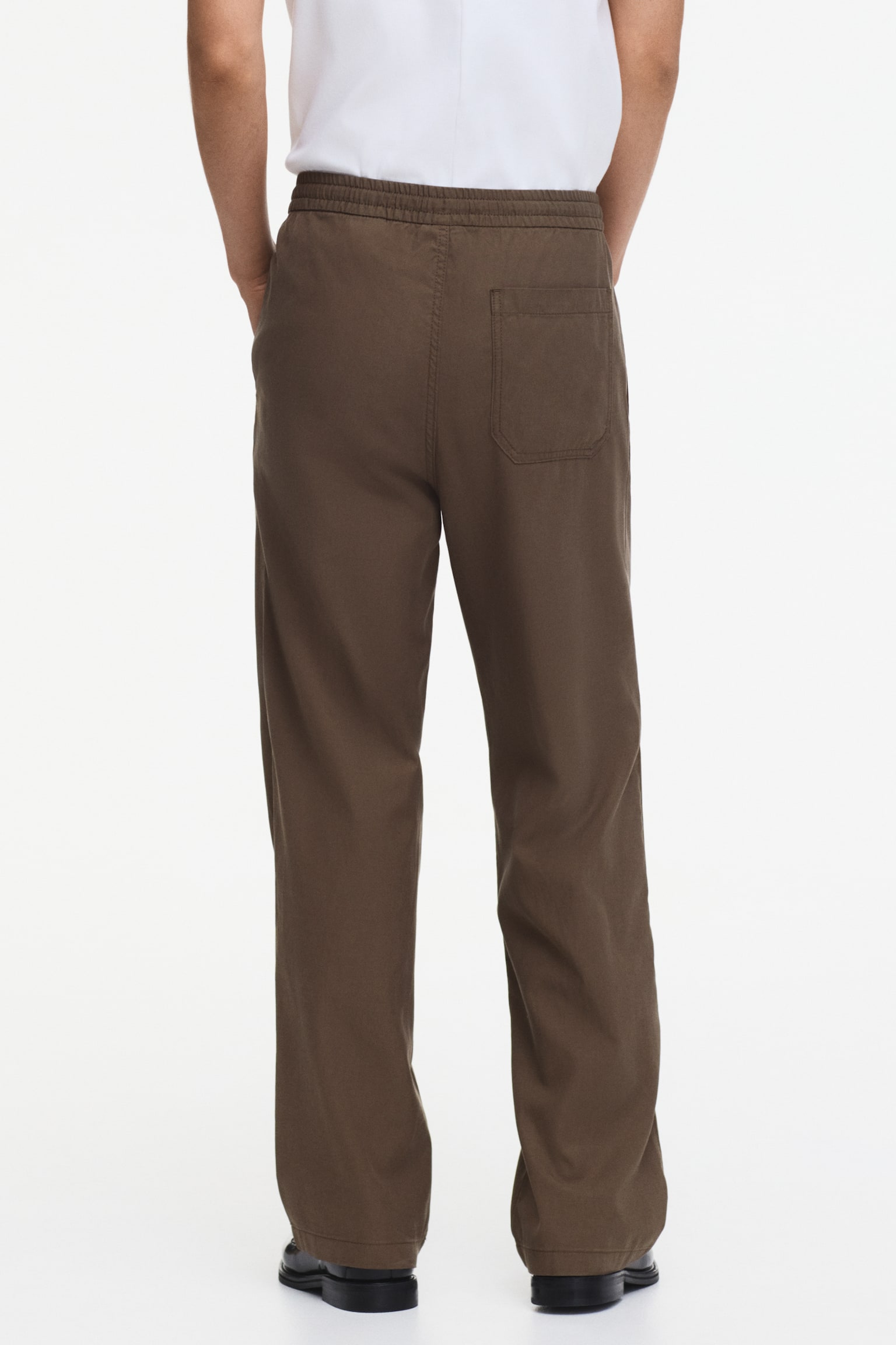 Relaxed Fit Trousers - אפור-חום/שחור/בז' - 5