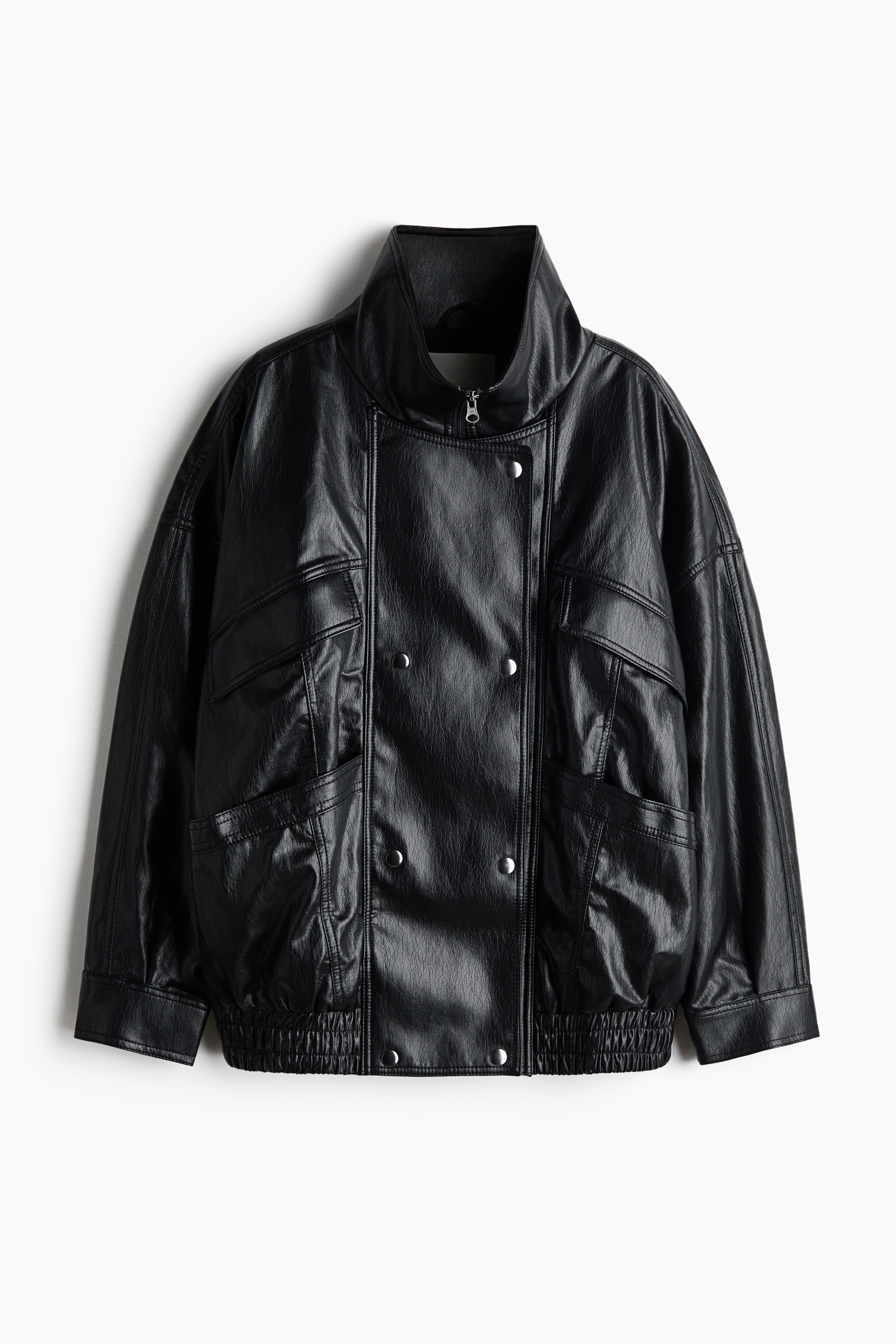 Oversized Coated Jacket