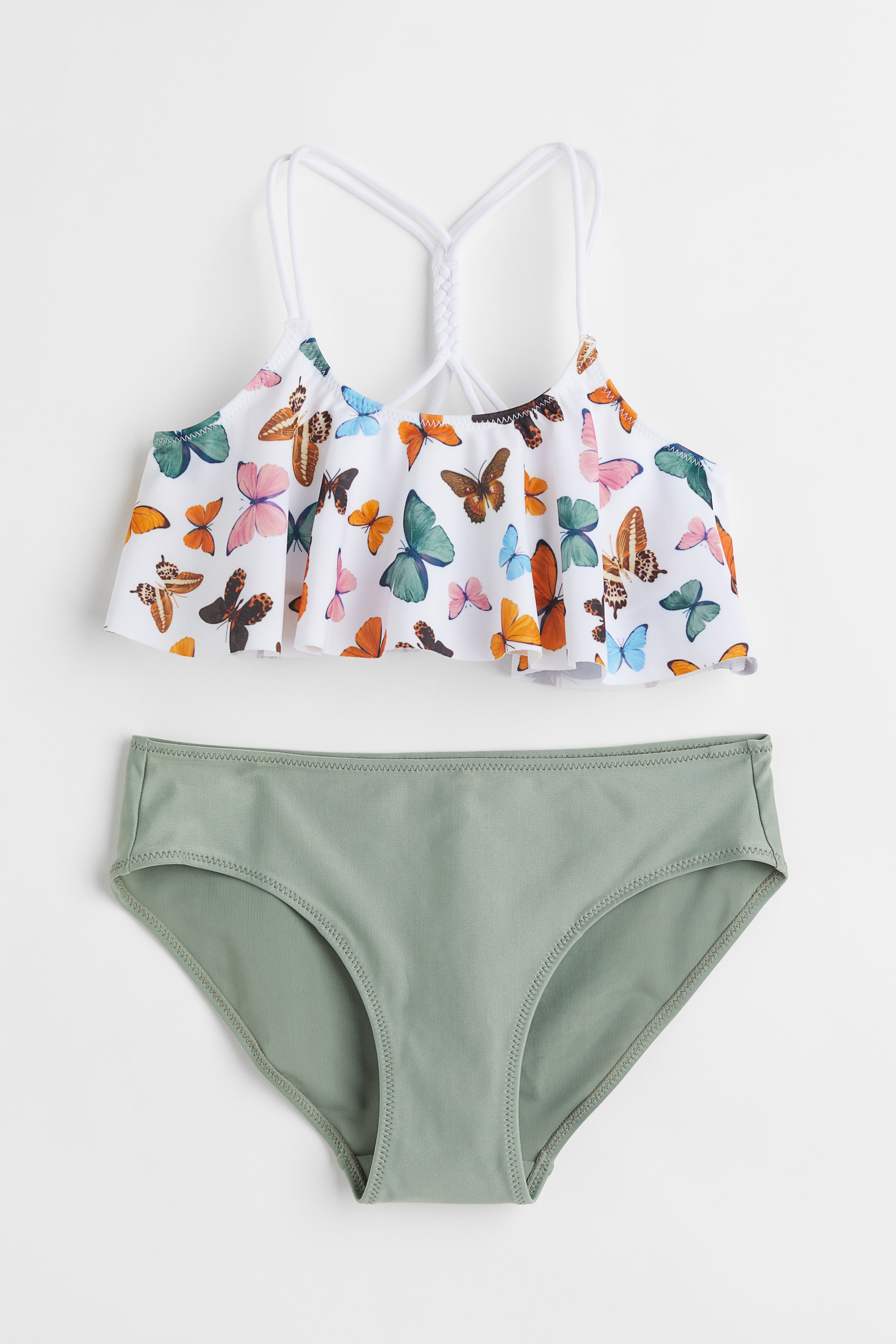 View larger image: Flounced bikini - White/Butterflies - Kids | H&M 1