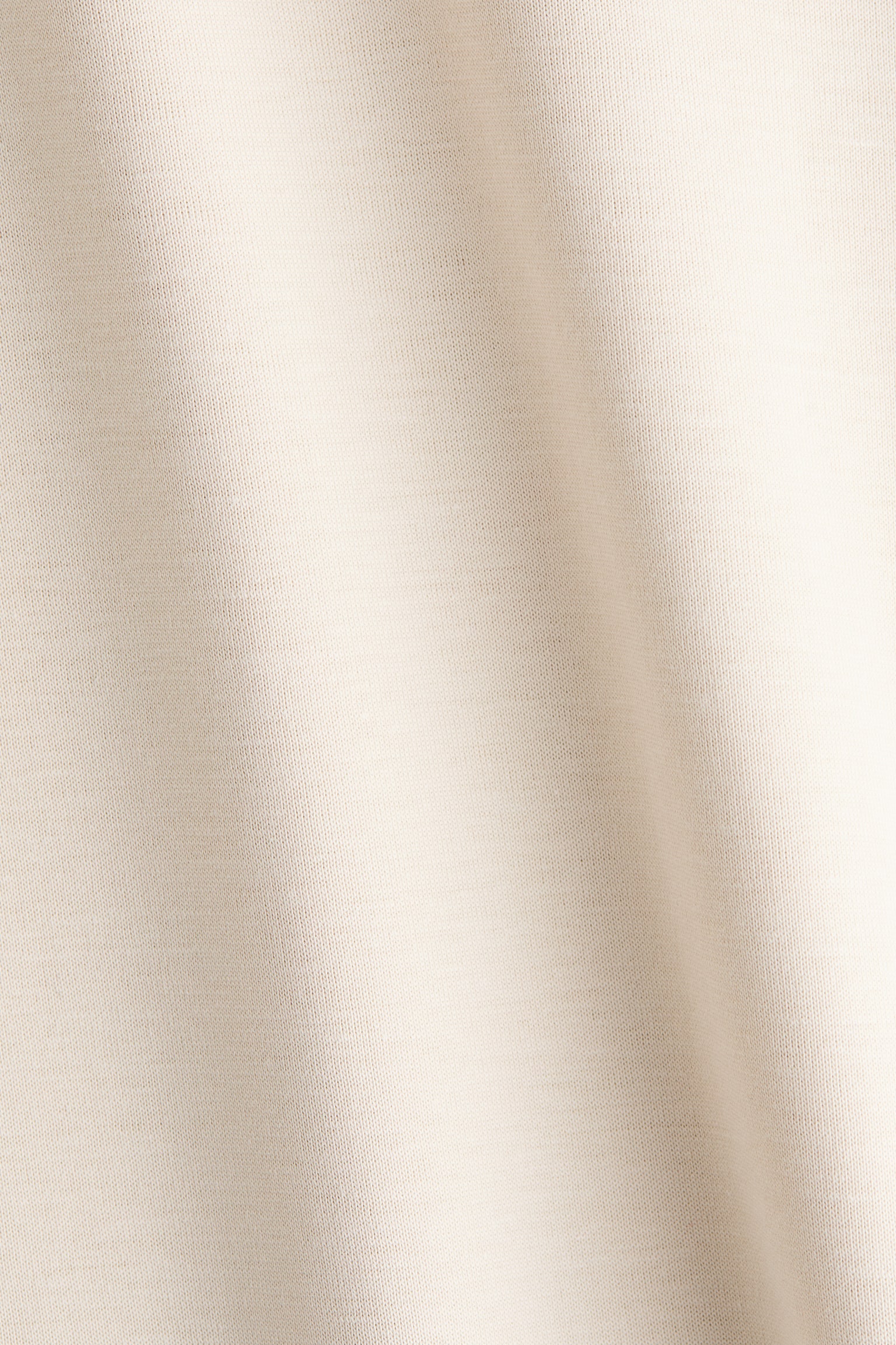 Женская футболка H&M Cotton Interlock, цвет: Бледный бежевый — фото 2