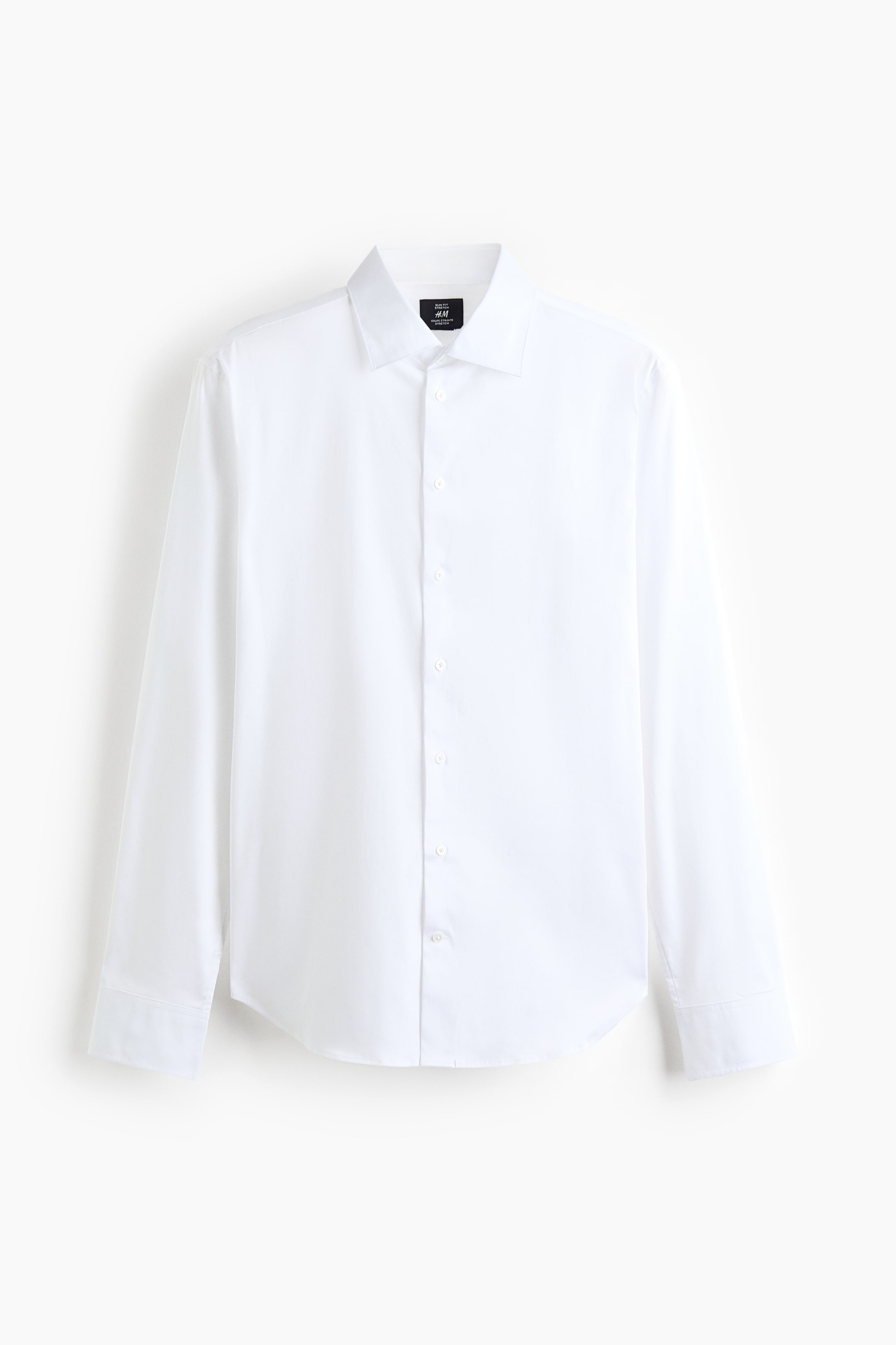 View larger image: Slim Fit Pima cotton shirt - White - Men | H&M 1