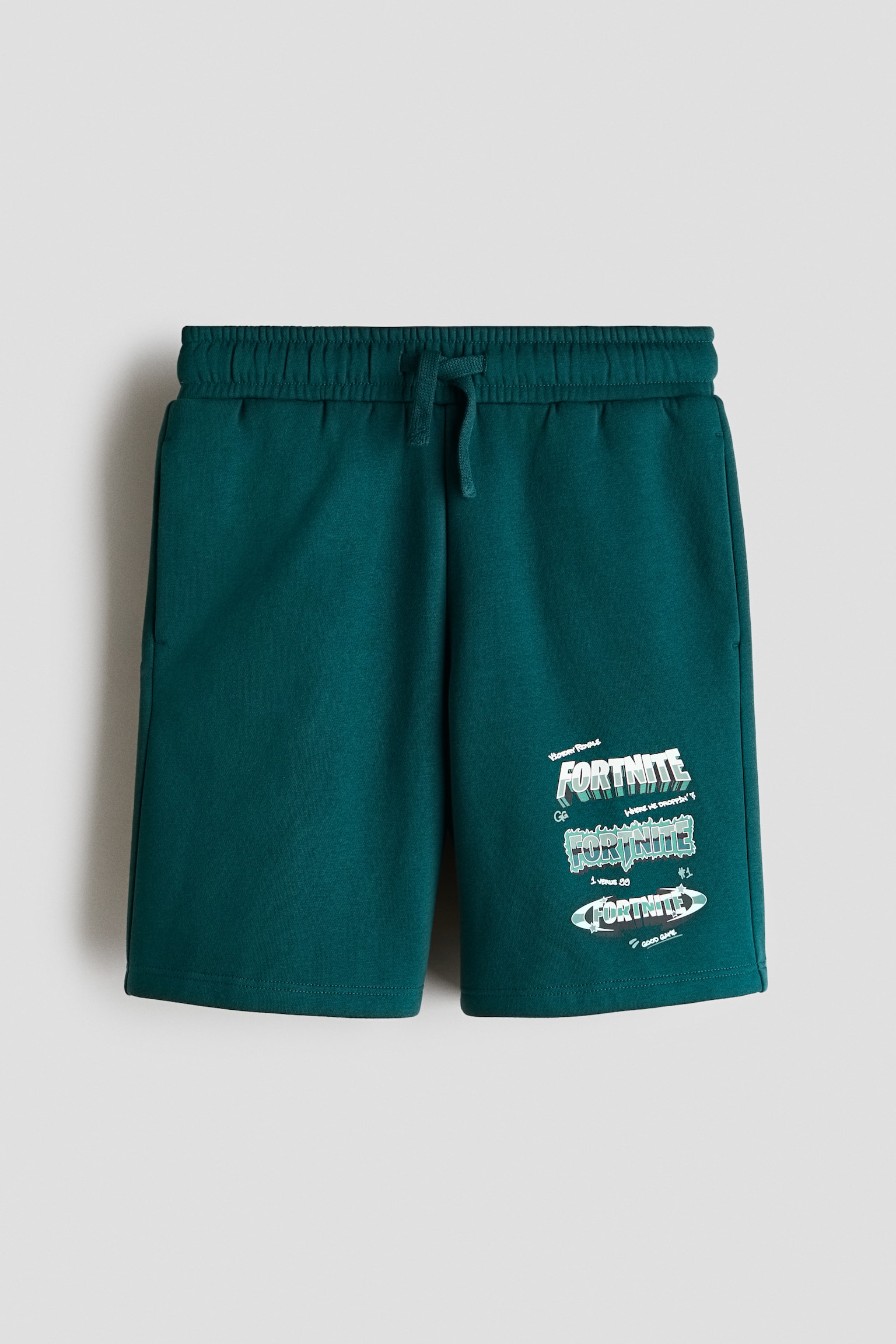 Printed brushed-inside sweatshorts - Dark green/Fortnite/Black/The Simpsons/White/Garfield