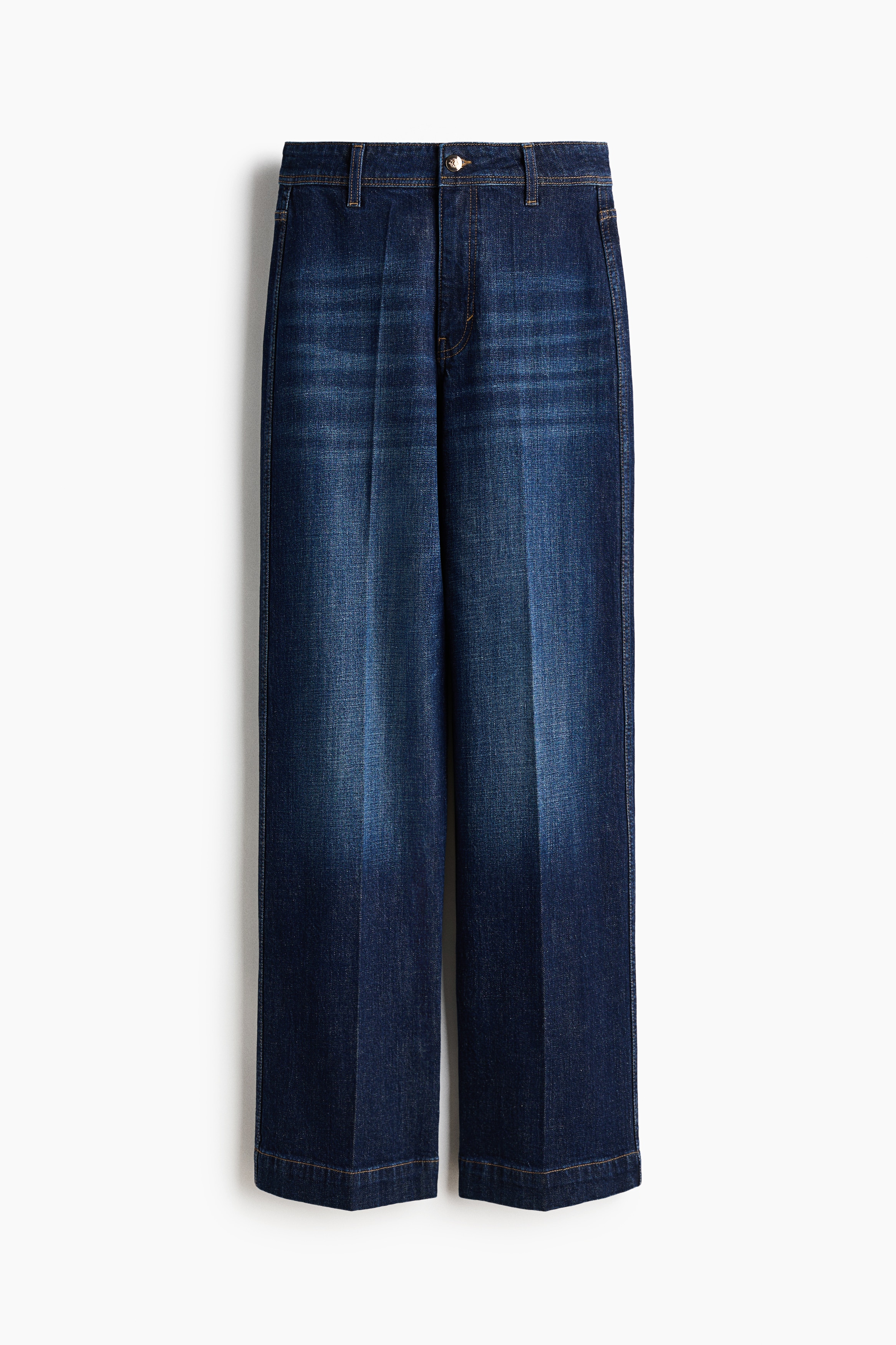 Wide High Jeans - Dark denim blue/Light denim blue/Dark denim blue/Light beige