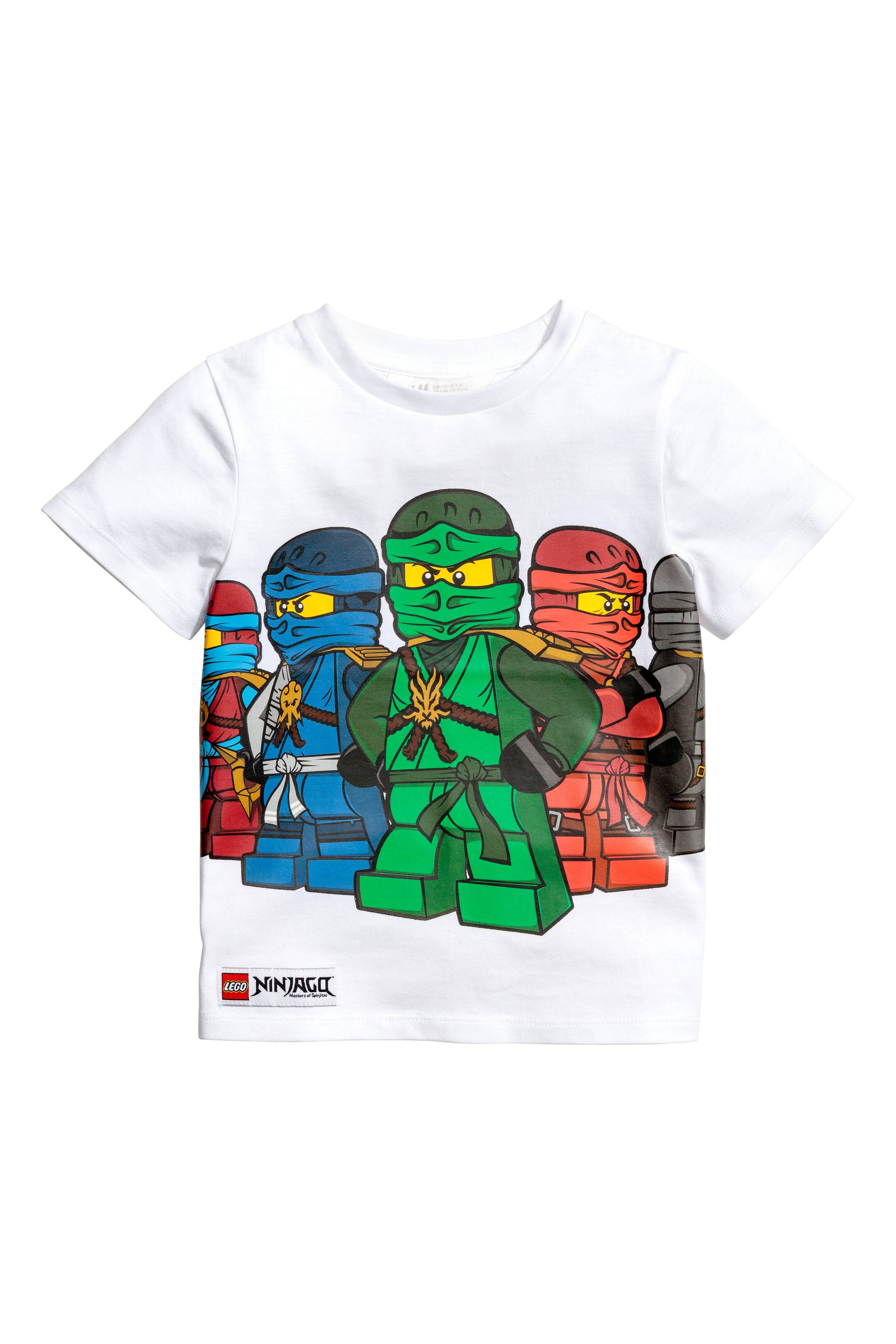 View larger image: T-shirt and shorts - White/Lego - Kids | H&M GB 1