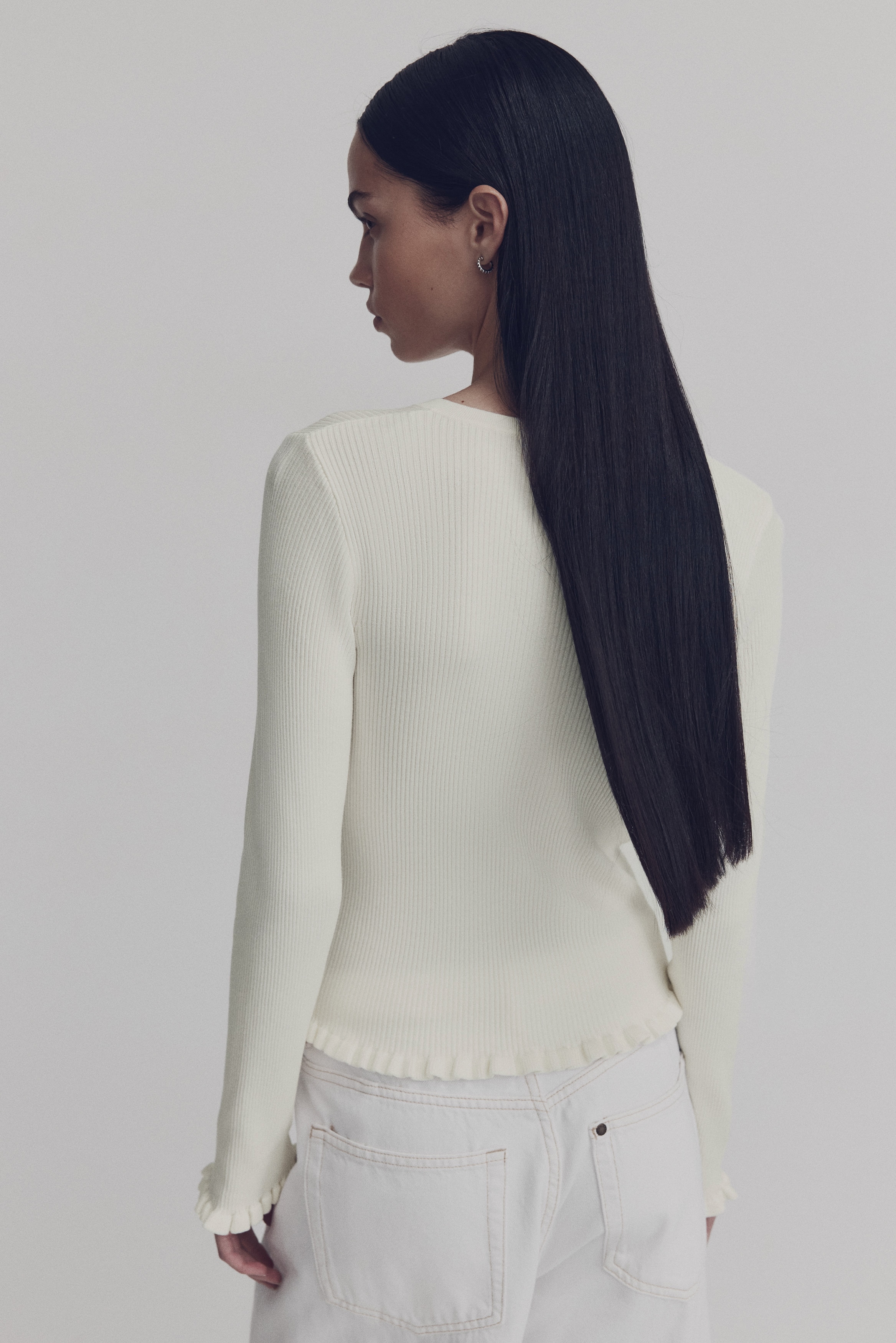 Rib-knit top
