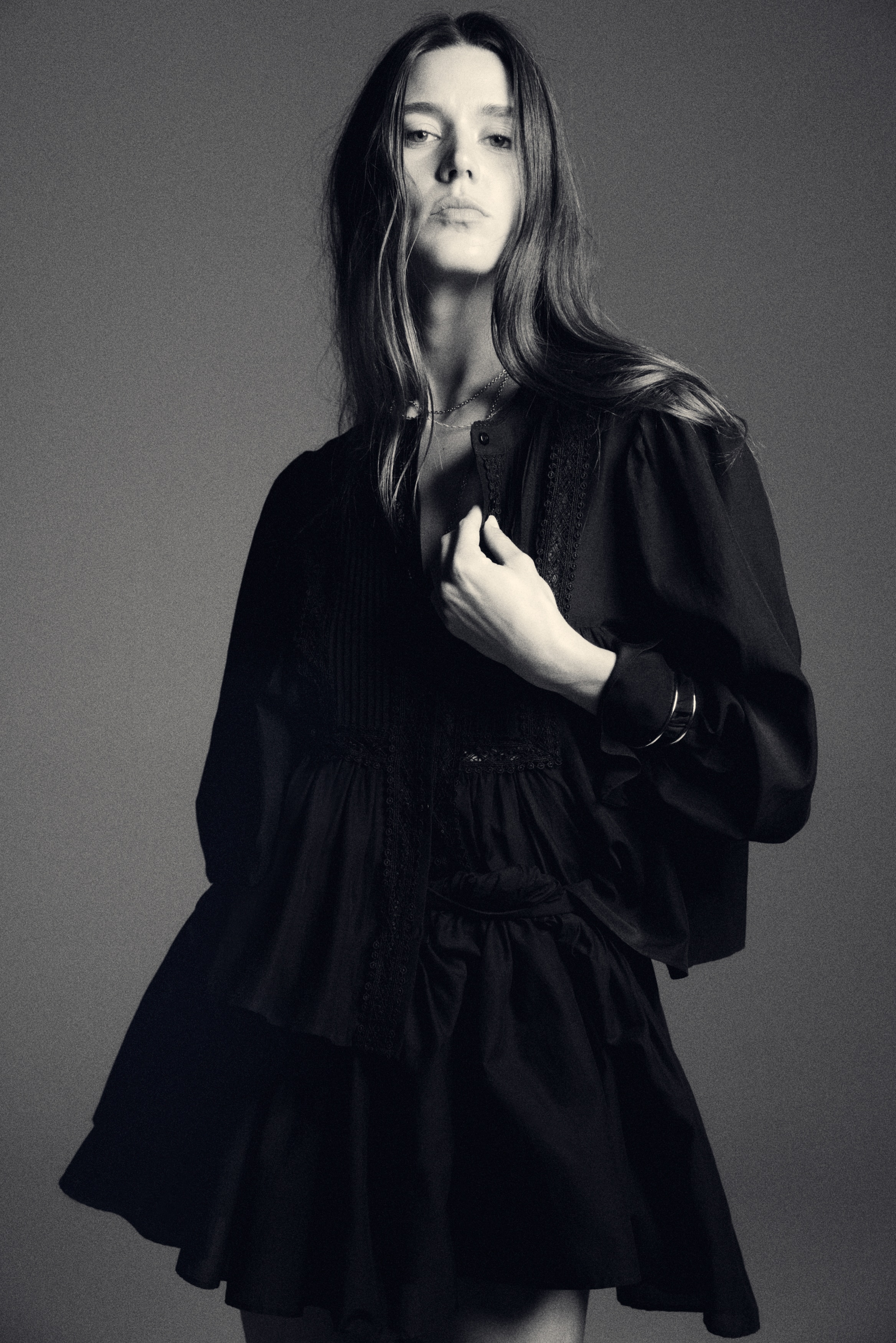 emm ensemblesleeve blouse 黒 Emi Sleeved Blouse | Women's Puff Sleeve Linen Top | 100% Oeko-Tex