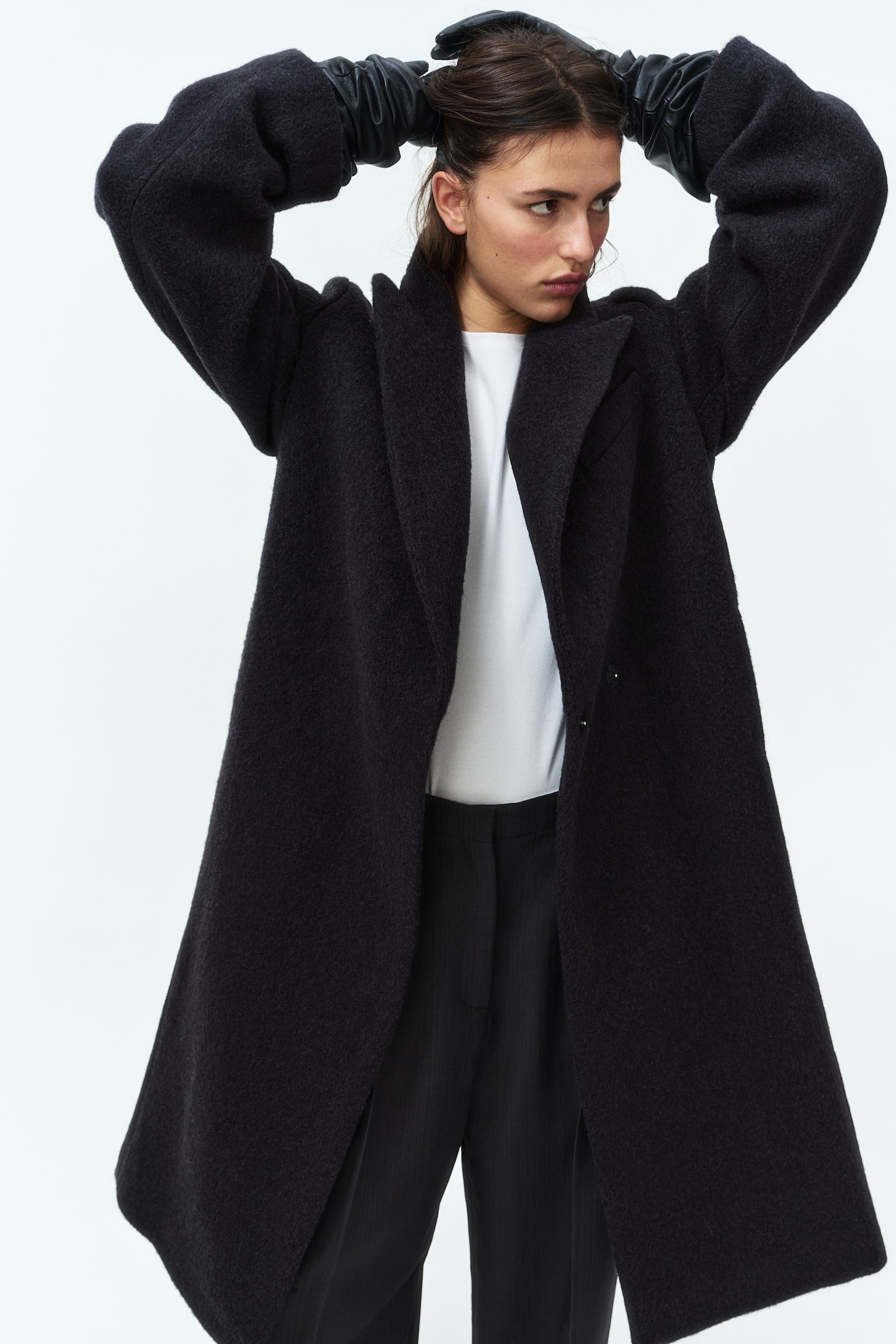 Wool coat - Black - 6