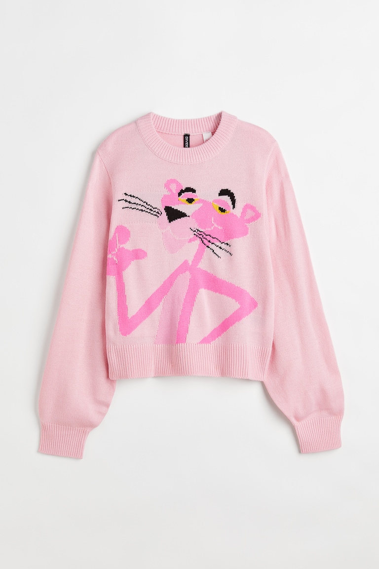 Jacquard-knit jumper