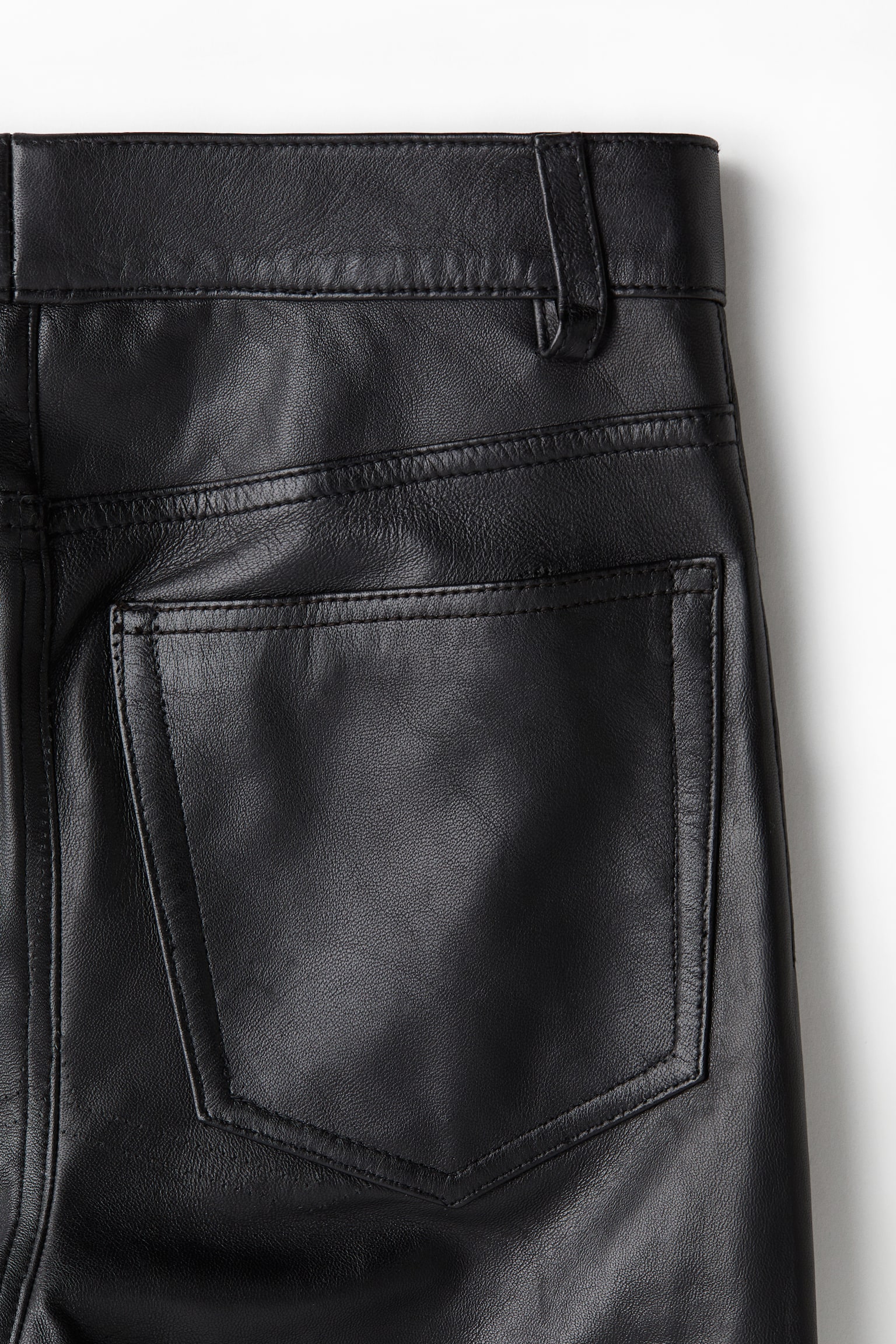 Leather trousers - Black - 3