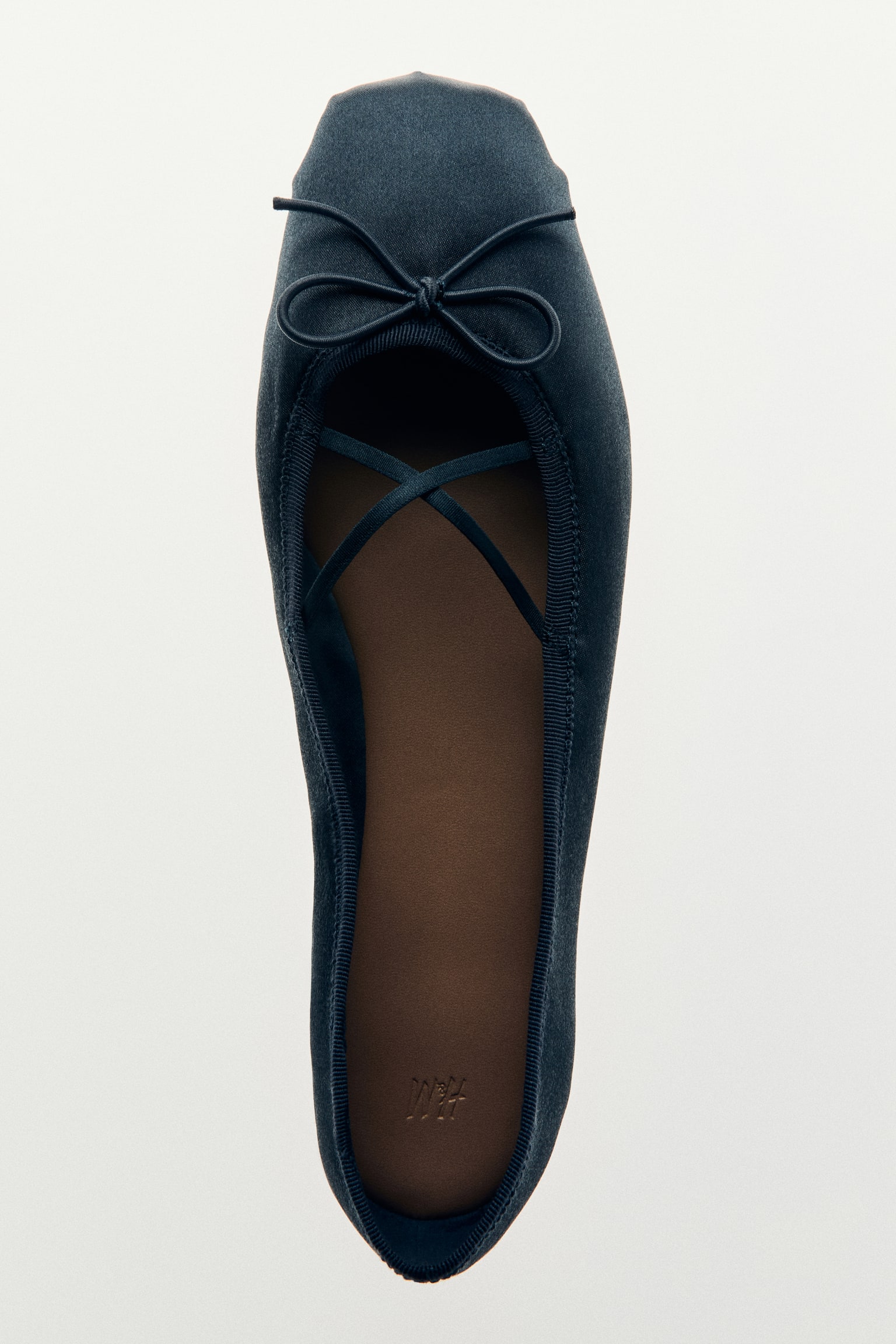 Satin ballet flats - Dark grey/Dusty brown/Powder pink - 1