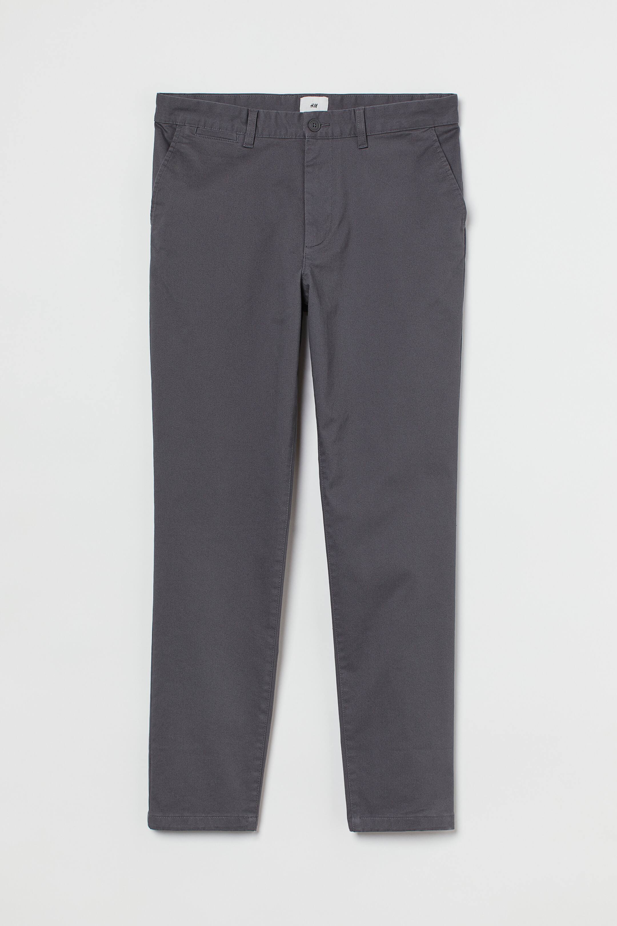 View larger image: Slim Fit Chinos - Dark grey - Men | H&M IE 1
