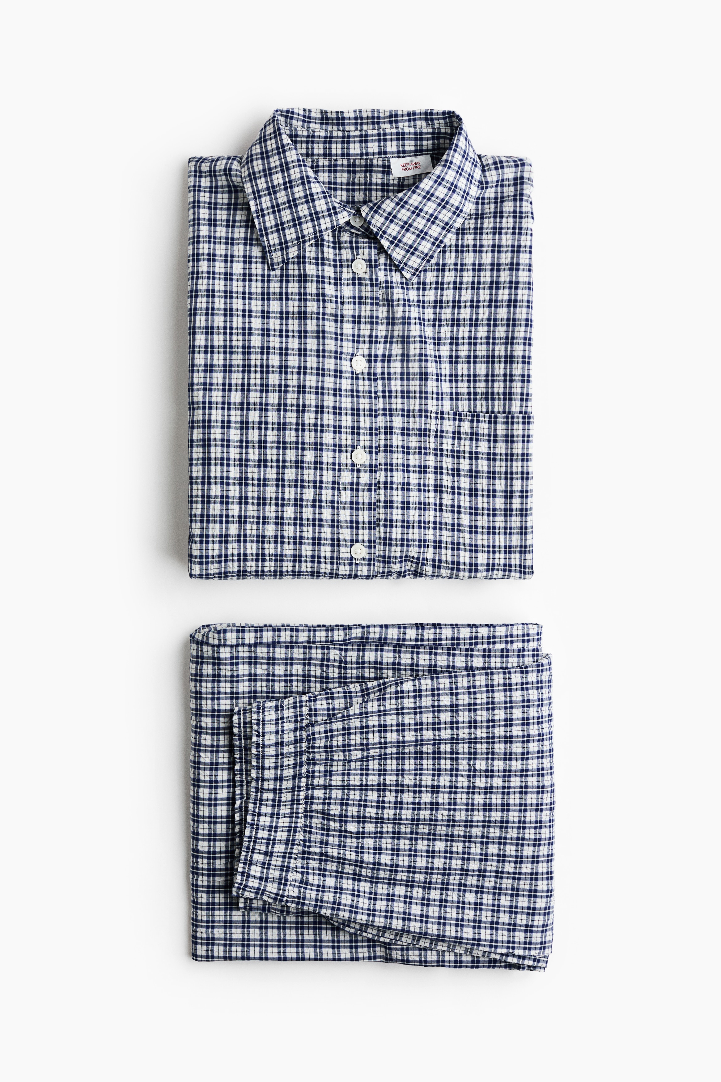 Cotton seersucker pyjamas