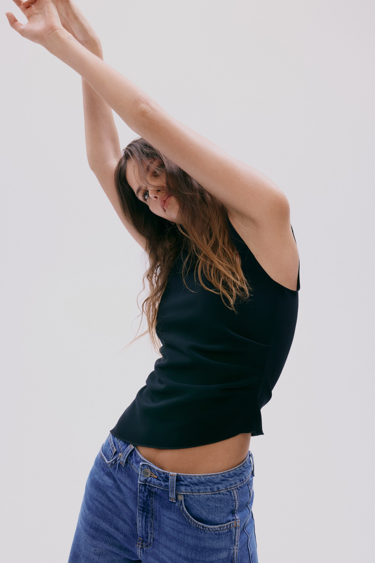 Asymmetric Top - Black/Brown - 1