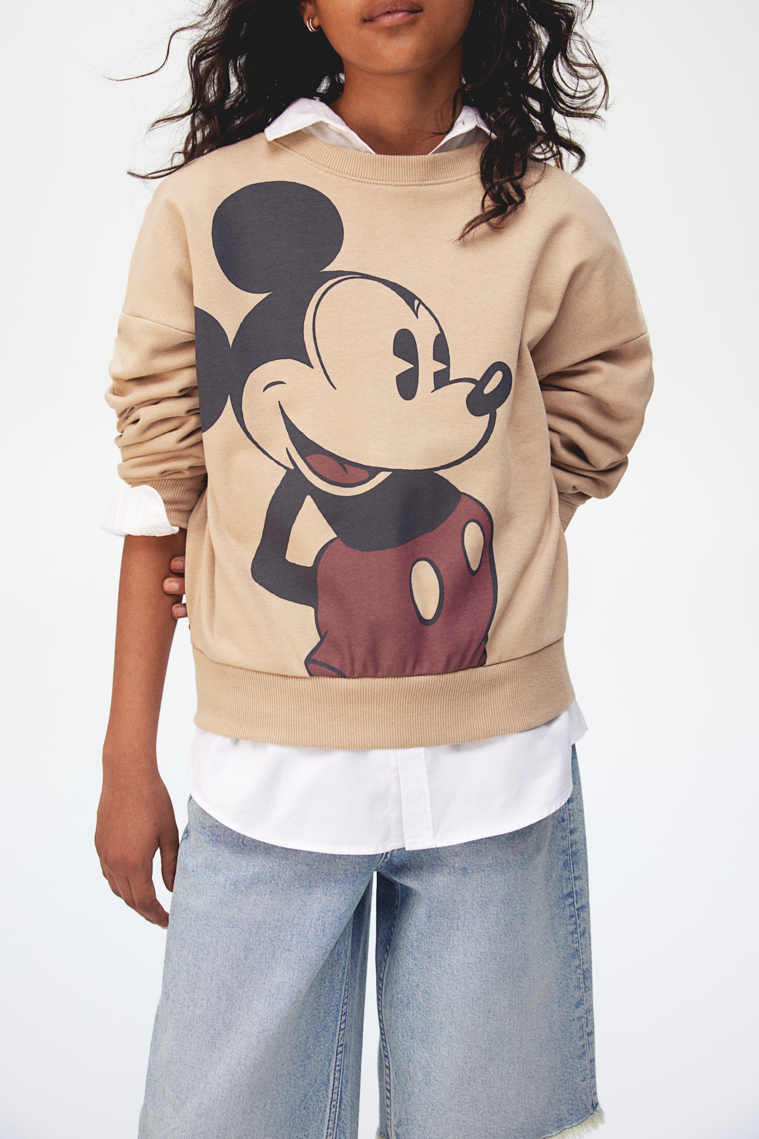 Printed sweatshirt - Beige/Mickey Mouse/Dark grey/Lilo & Stitch/Beige/SmileyWorld®/Dark grey/The Grinch/Dark grey/Pokémon/Light pink/Snow White - 4