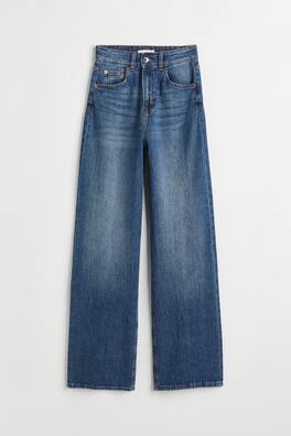 Wide High Jeans - Denim blue - Ladies | H&M US