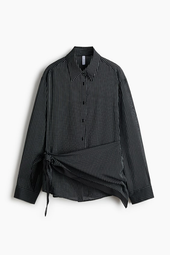 Женские рубашки H&M Scarf-Detail Shirt