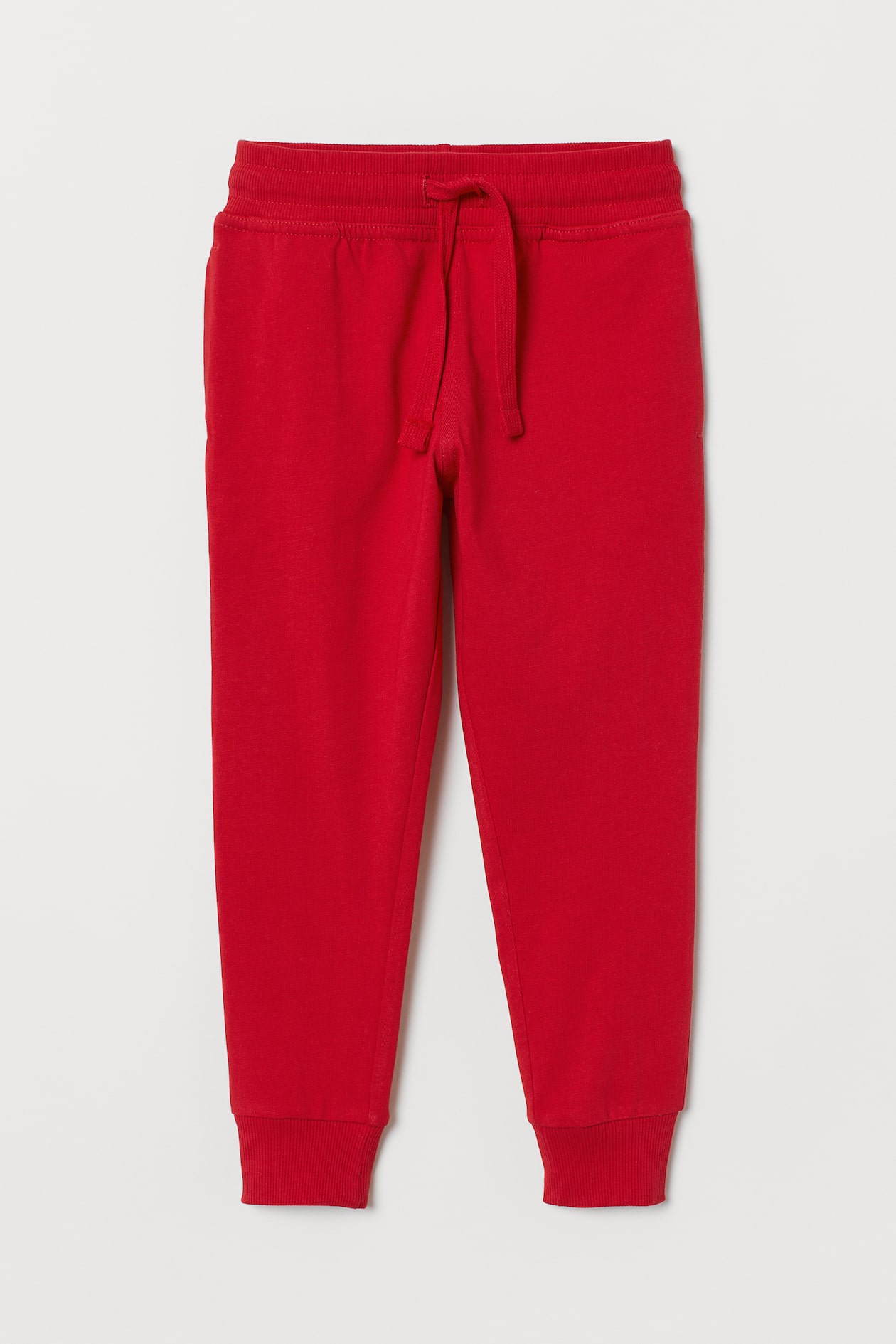 Jersey Joggers - Regular waist - Long - Red - Kids | H&M US