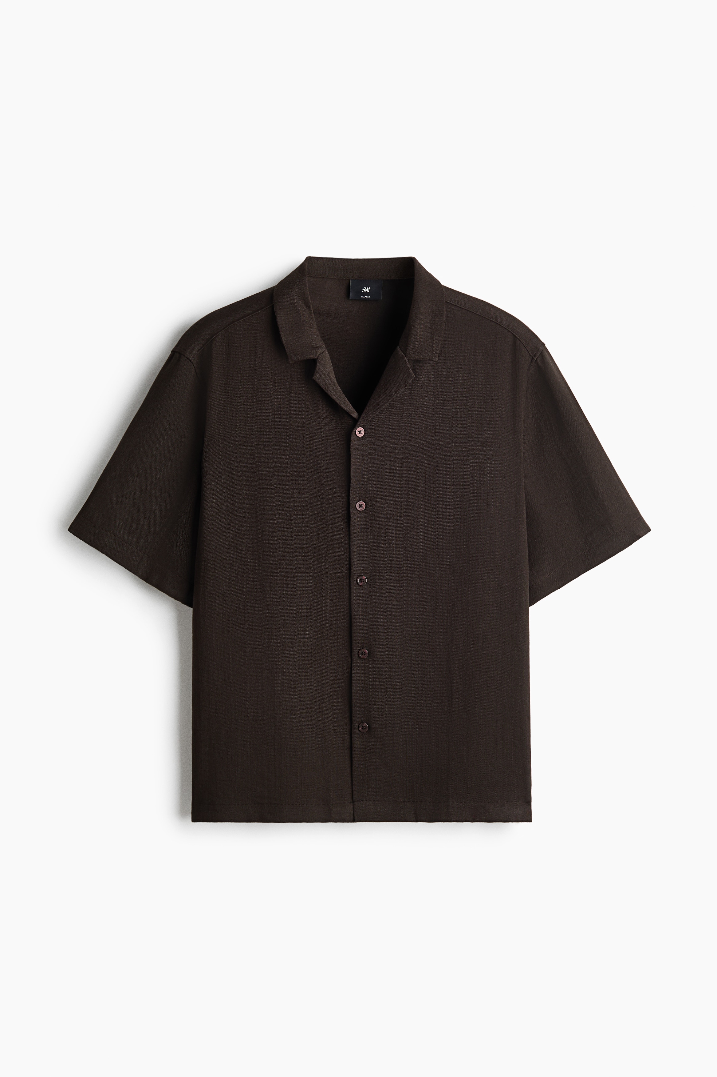 Relaxed Fit Resort shirt - Dark brown/Black/Dark khaki green/Beige